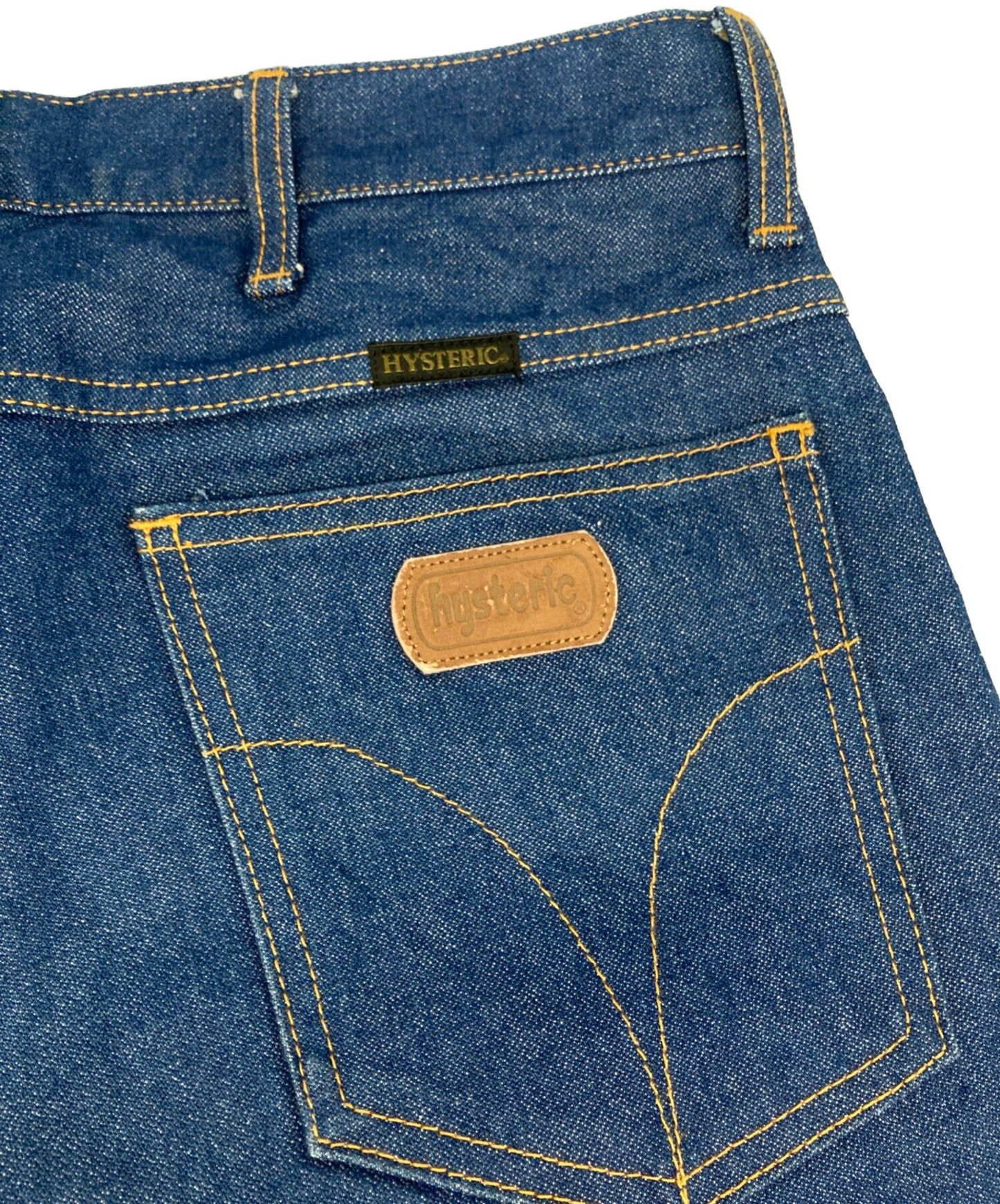 [Pre-owned] Hysteric Glamour Broken Denim Flared Pants 02221AP01