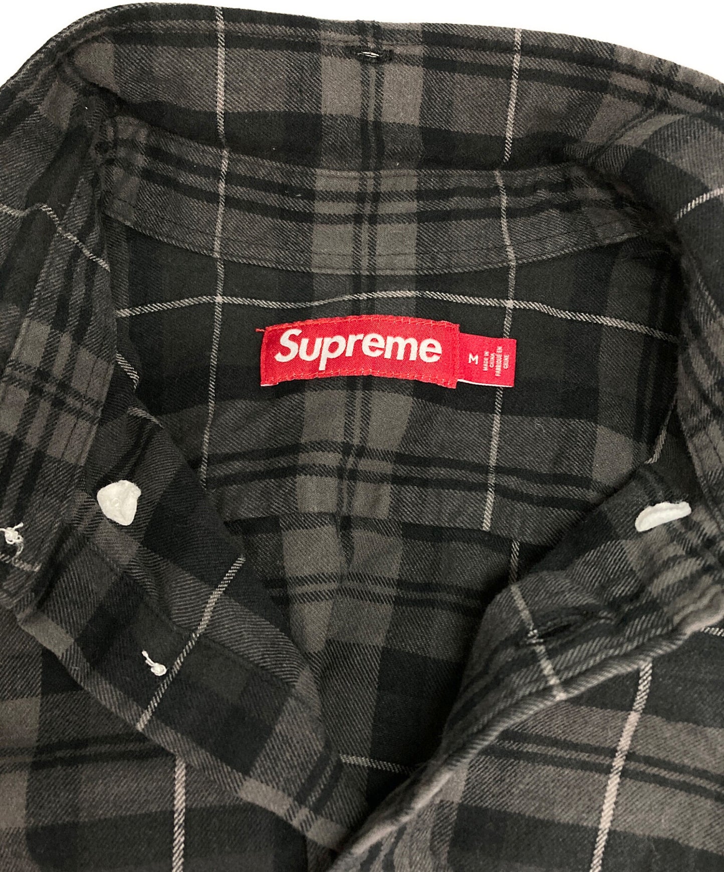 [Pre-owned] SUPREME Plaid Flannel Shirt