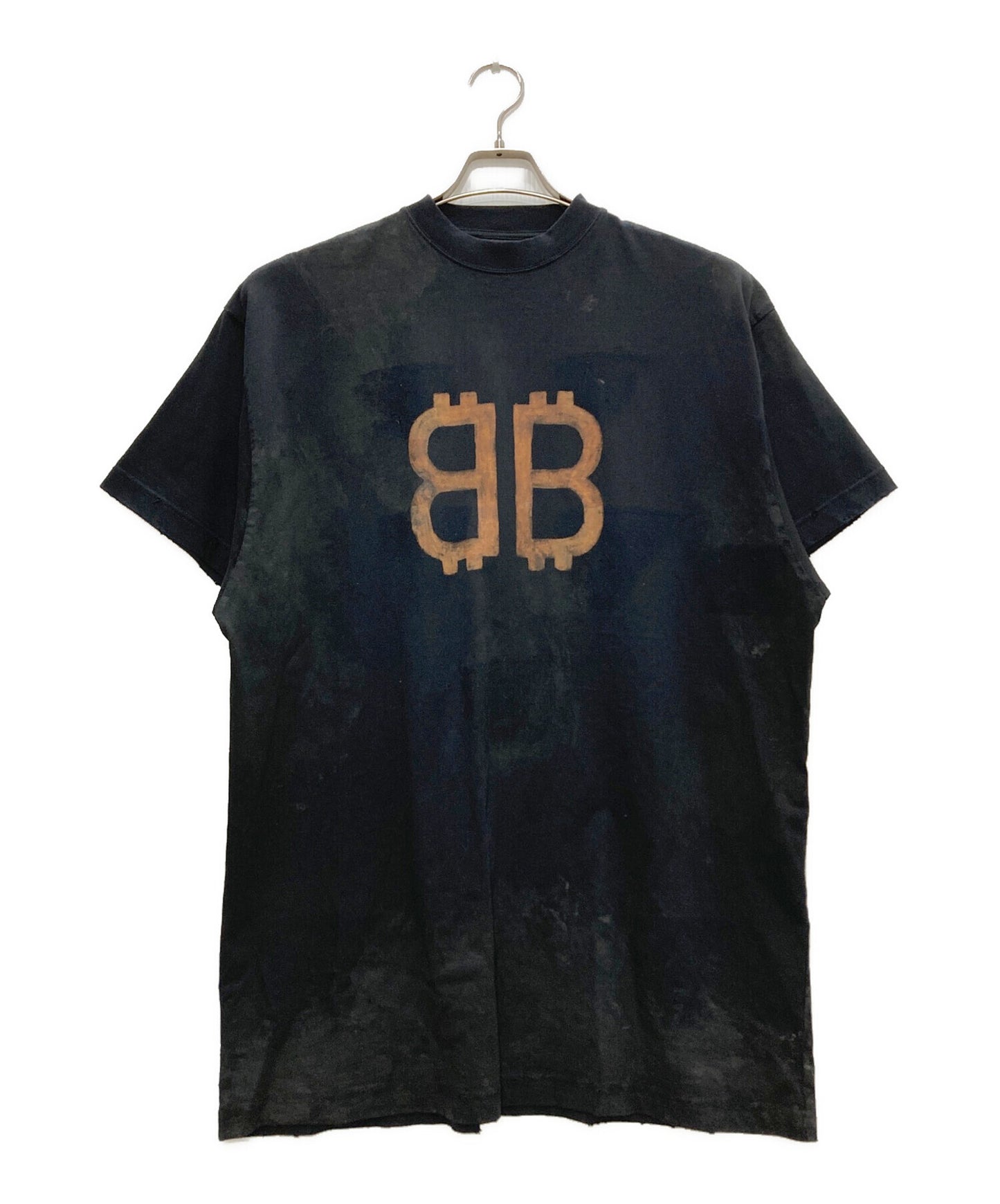 [Pre-owned] BALENCIAGA BB Crypto Logo T-Shirt 739028 TOVN8