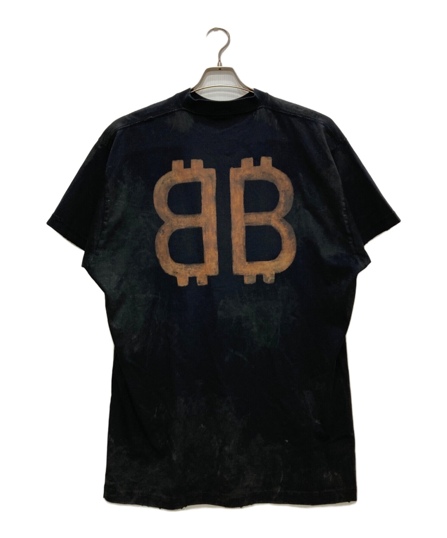 [Pre-owned] BALENCIAGA BB Crypto Logo T-Shirt 739028 TOVN8