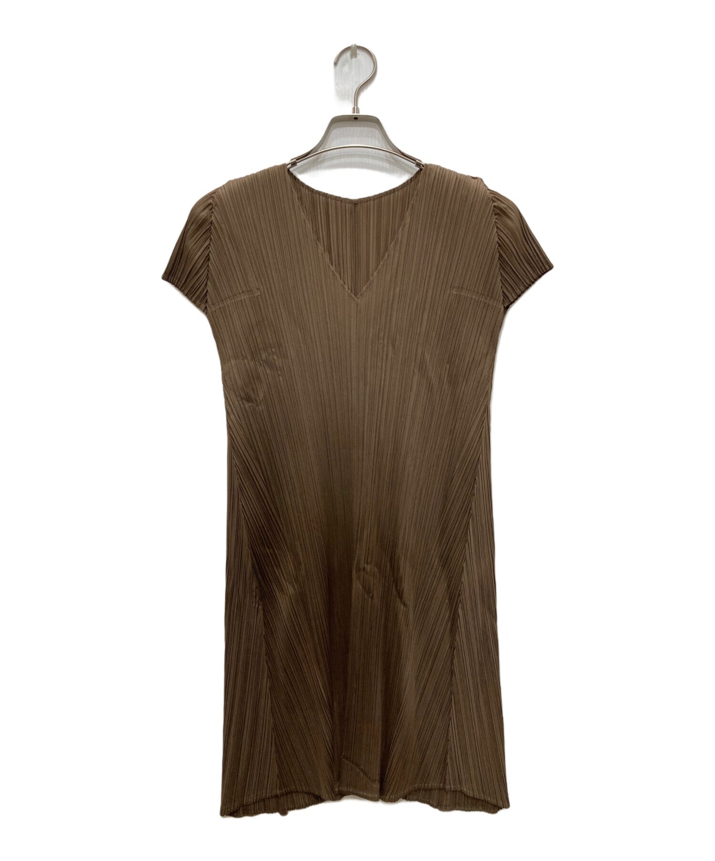 [Pre-owned] PLEATS PLEASE V-Neck Dress PP33-JT166