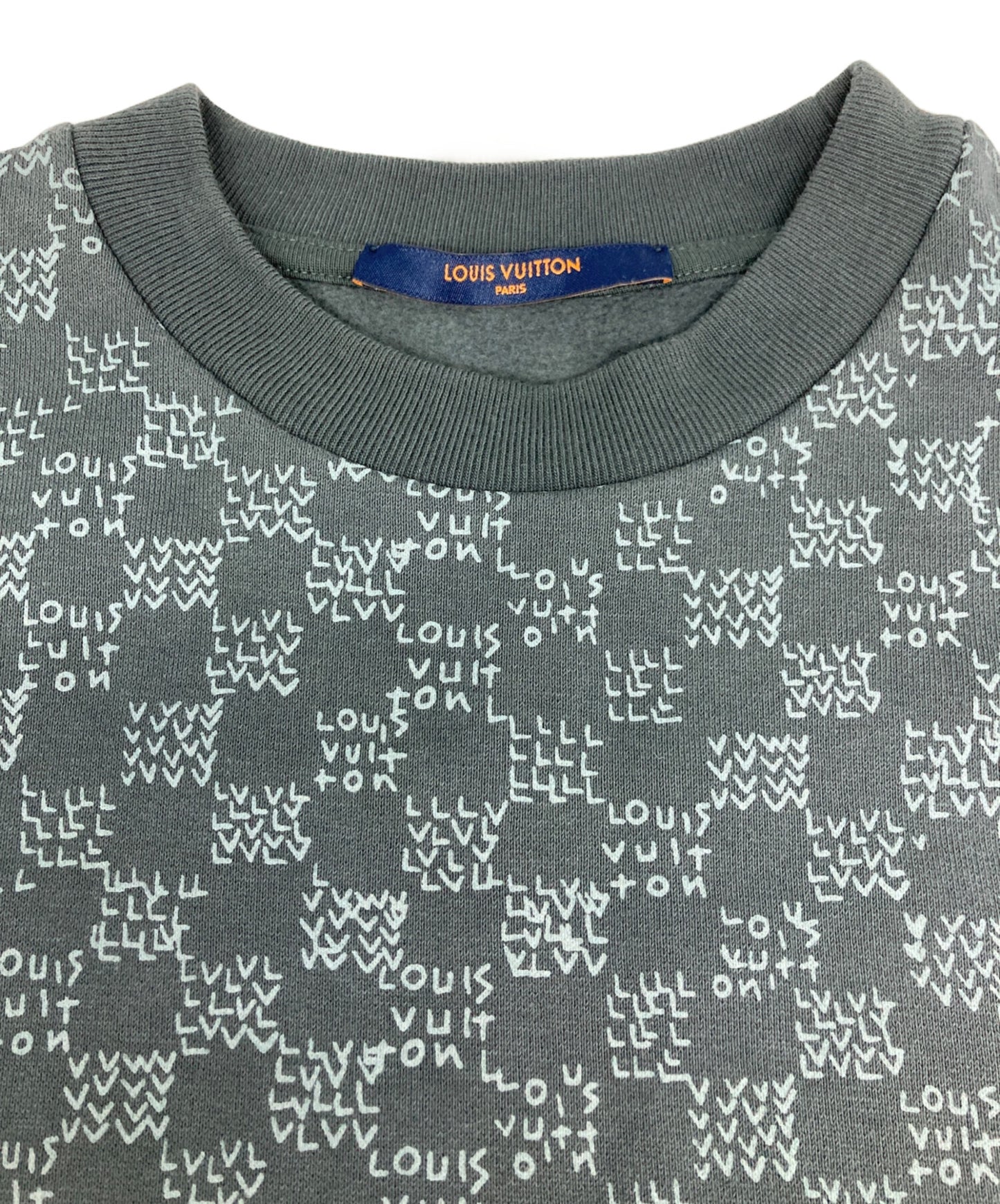 [Pre-owned] LOUIS VUITTON Damier Logo Sweatshirt RM222M IHN HNY11W
