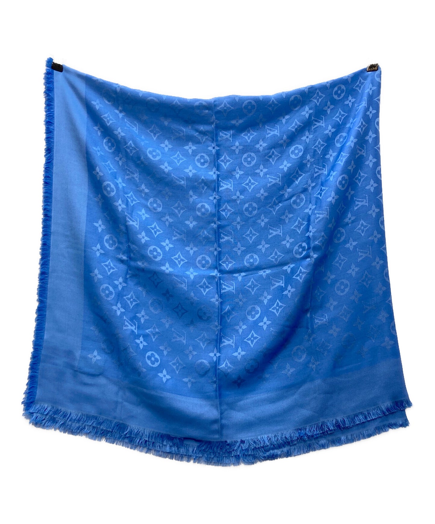 [Pre-owned] LOUIS VUITTON Monogram Wool-Silk Oversized Shawl M78701