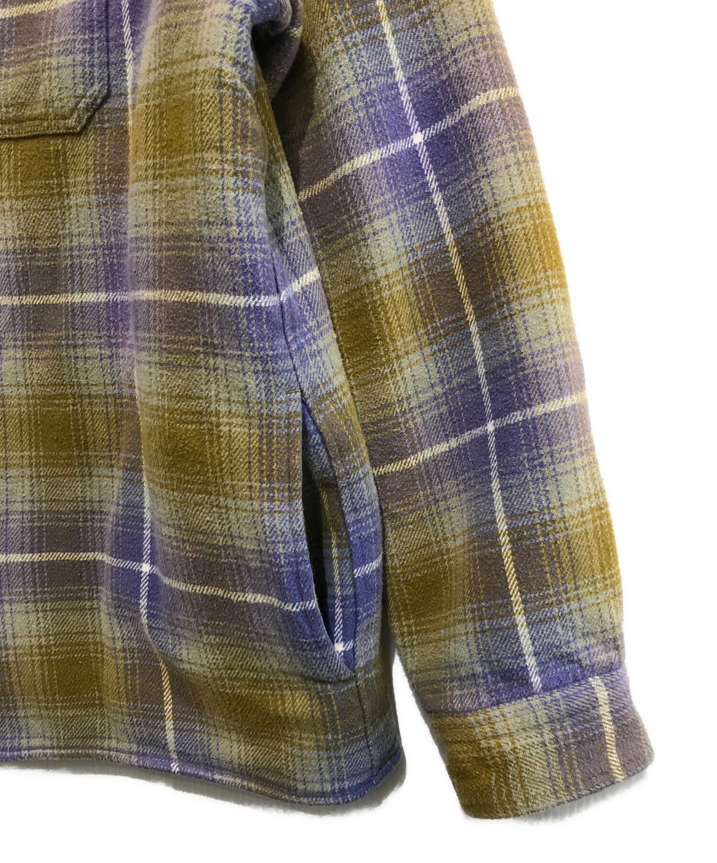 [Pre-owned] SUPREME 22AW shearling lined flannel shirt