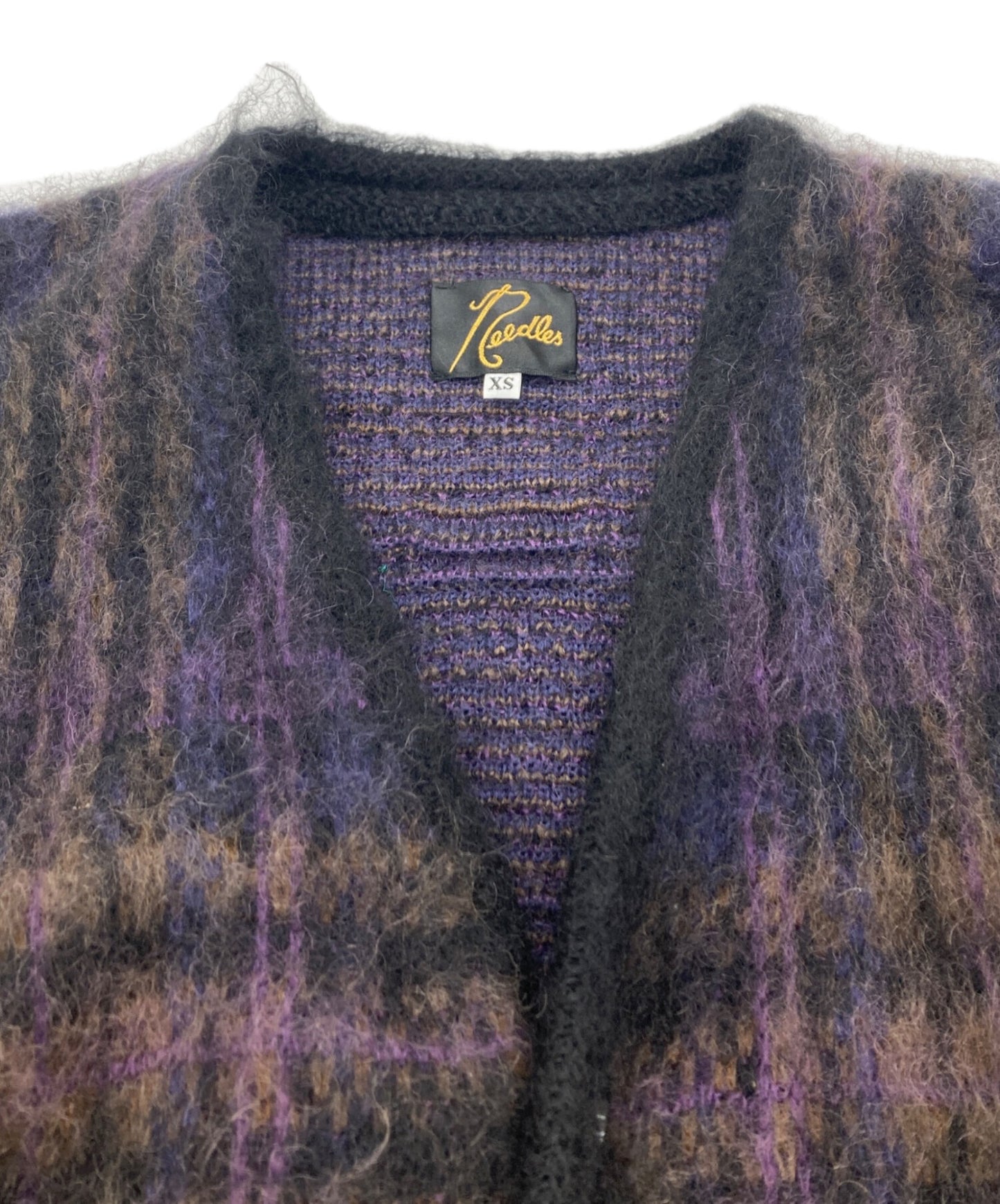 [Pre-owned] Needles Mohair-blend knit cardigan NS1505