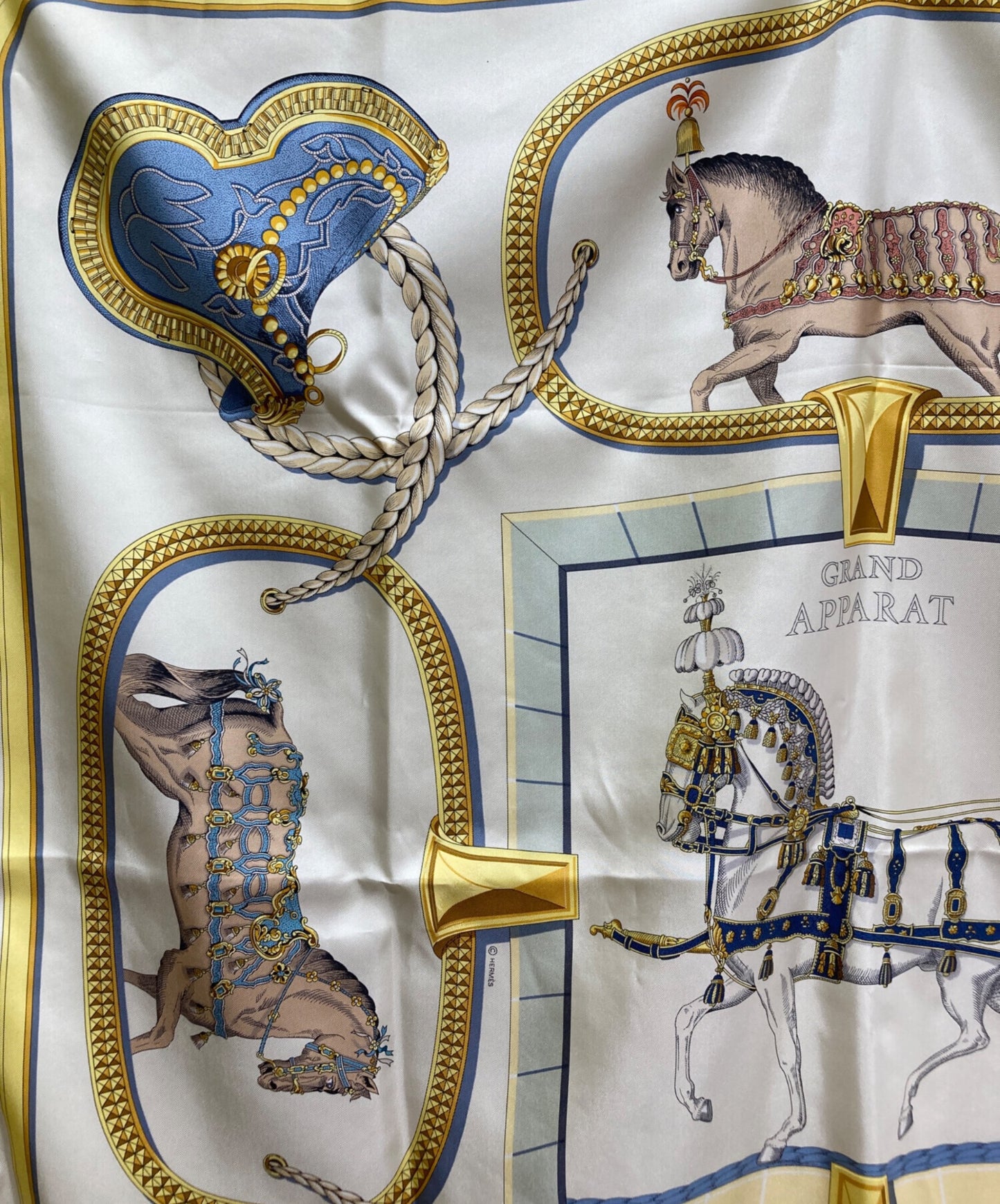 [Pre-owned] HERMES Carré 90 GRAND APPARAT/Horse in full dress 001364S