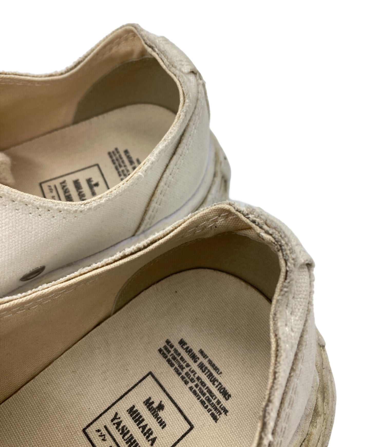 [Pre-owned] Maison MIHARA YASUHIRO PETERSON23 OG Dyed Sole Canvas Low-top Sneaker A13FW713