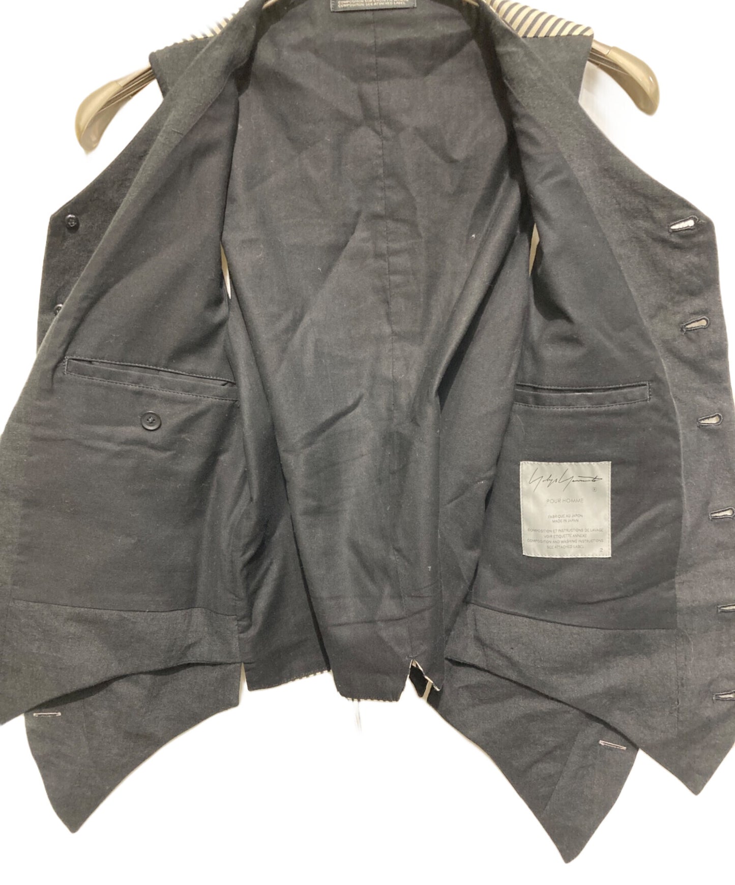 [Pre-owned] Yohji Yamamoto pour homme Vest with double-switching body HS-V09-341