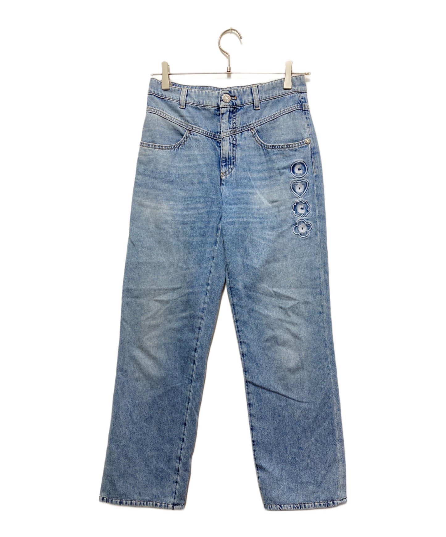 [Pre-owned] CHANEL Coco Beach Denim Pants P78552V71192