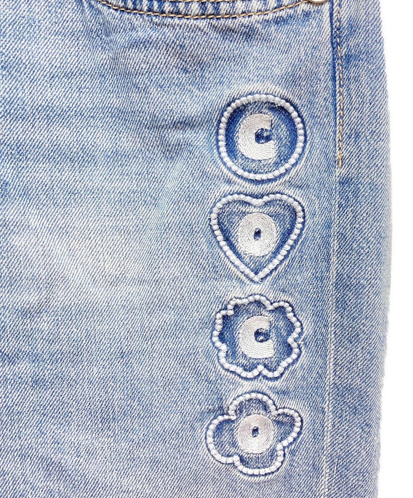 [Pre-owned] CHANEL Coco Beach Denim Pants P78552V71192