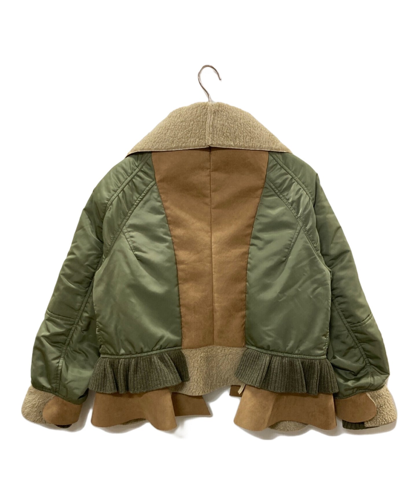 [Pre-owned] UNDERCOVER Faux Mouton mix MA-1 Jacket UA2B1203