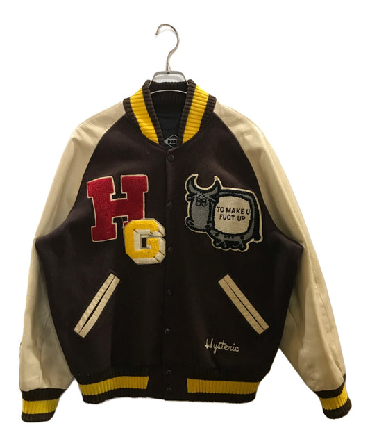 [Pre-owned] Hysteric Glamour TO MAKE U FUCT UP stadium jacket 4AB-0781