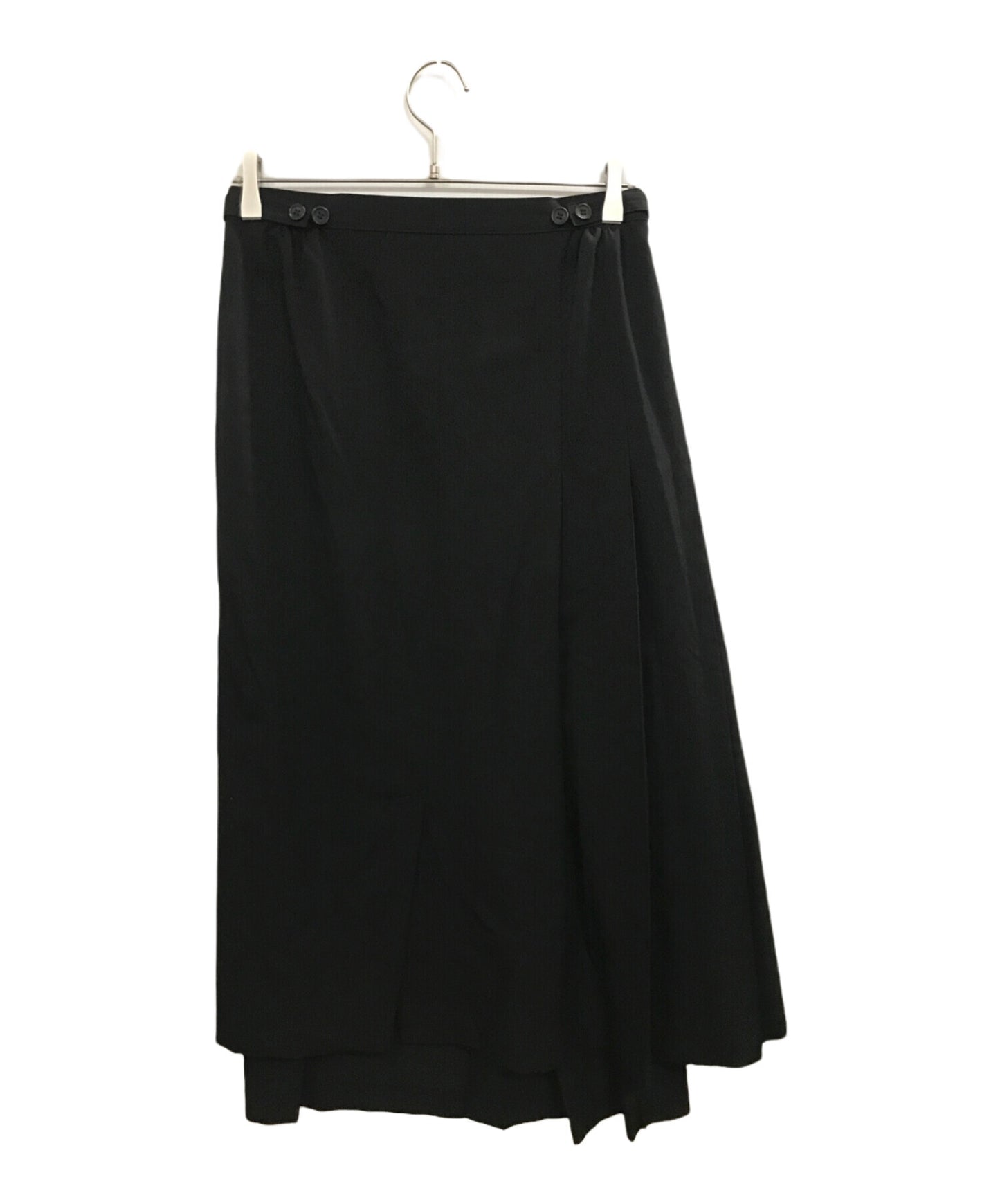 [Pre-owned] Yohji Yamamoto collections asymmetrical wool skirt FS-S65-101