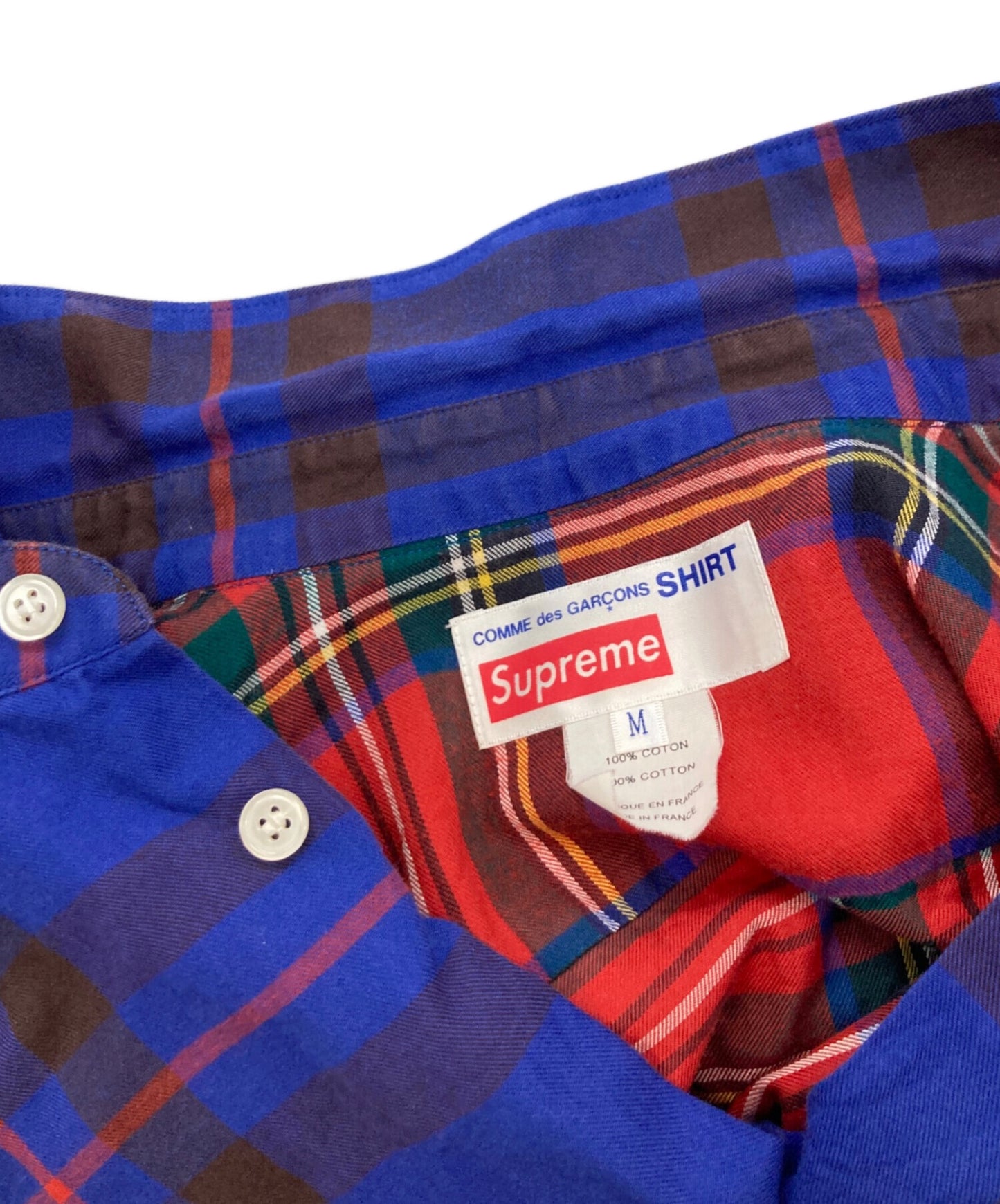 [Pre-owned] COMME des GARCONS SHIRT docking check shirt S1FW15