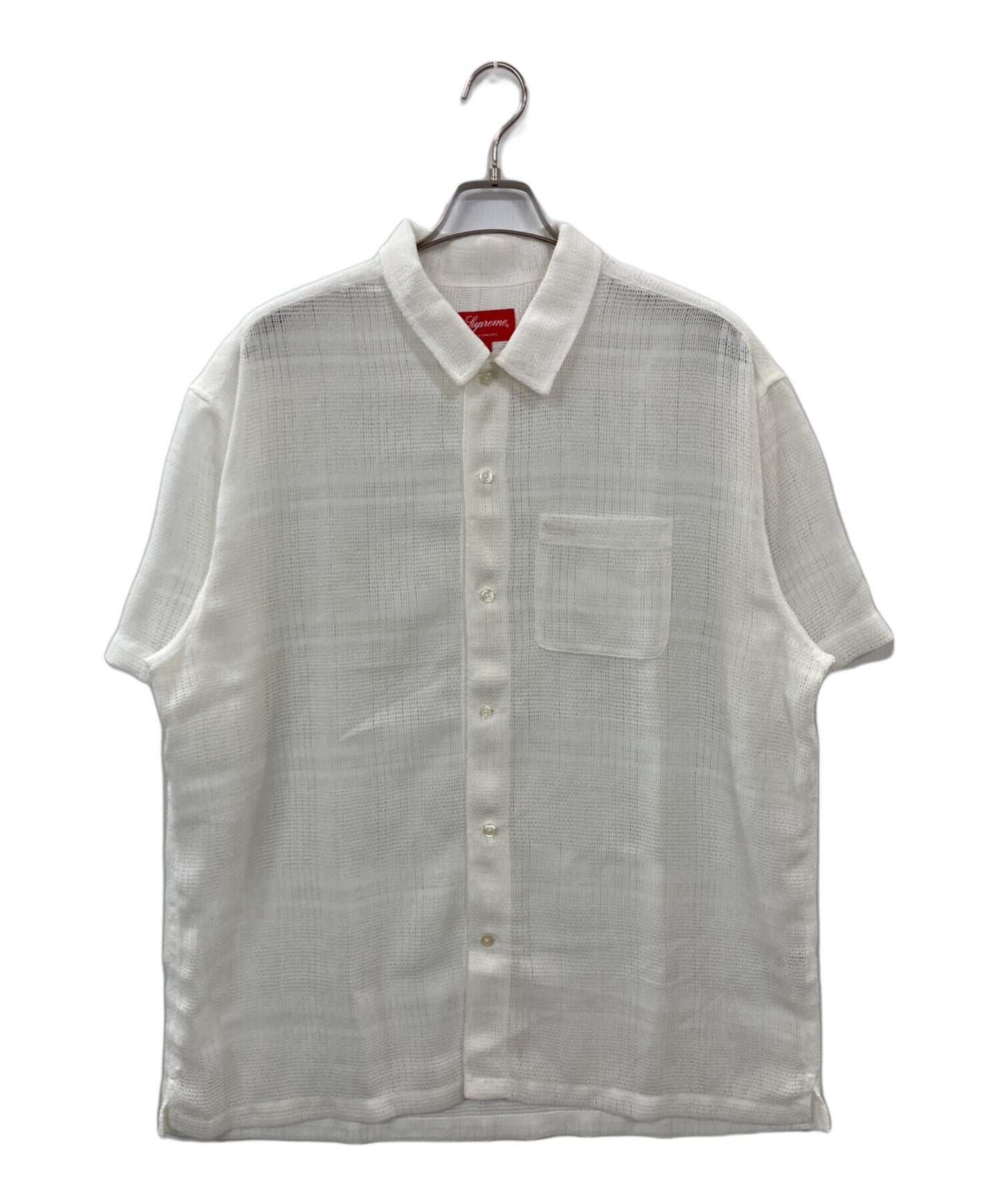 [Pre-owned] SUPREME Mesh Stripe S/S Shirt 23SS