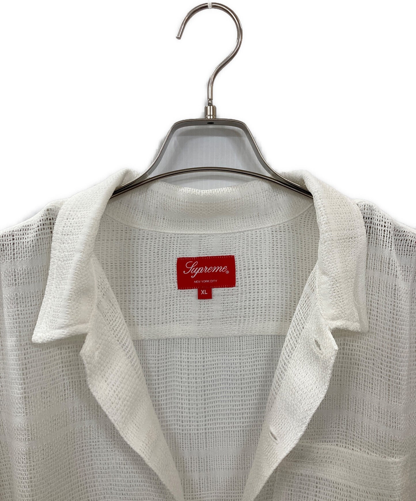 [Pre-owned] SUPREME Mesh Stripe S/S Shirt 23SS