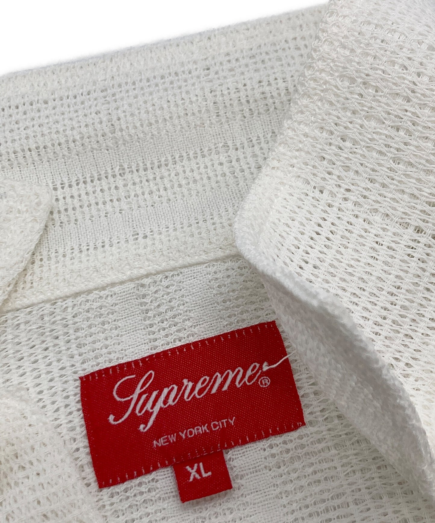 [Pre-owned] SUPREME Mesh Stripe S/S Shirt 23SS