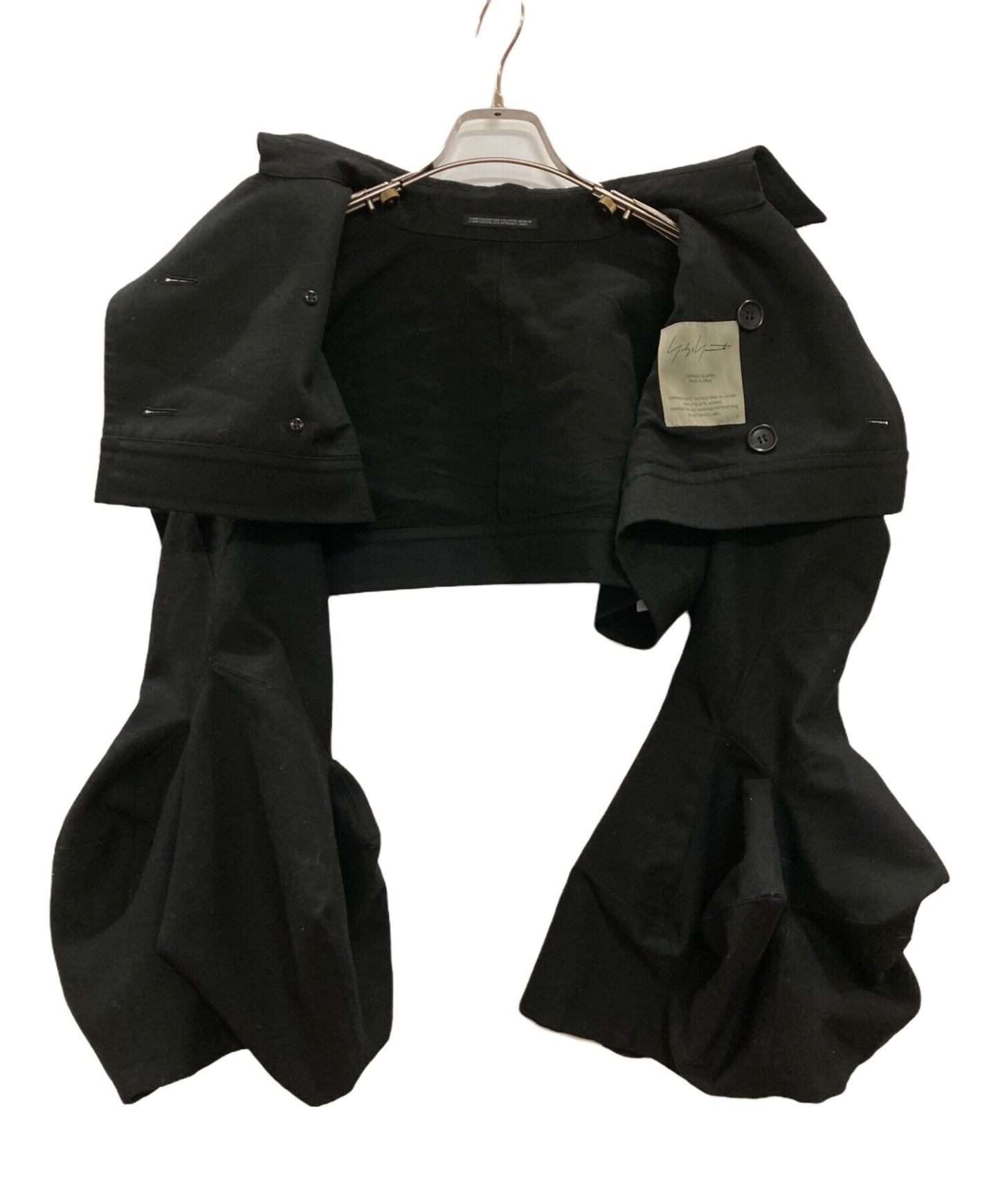 [Pre-owned] YOHJI YAMAMOTO W/C CHINO BOX D SLEEVES DOUBLE F SHORT JACKET F0-J03-149