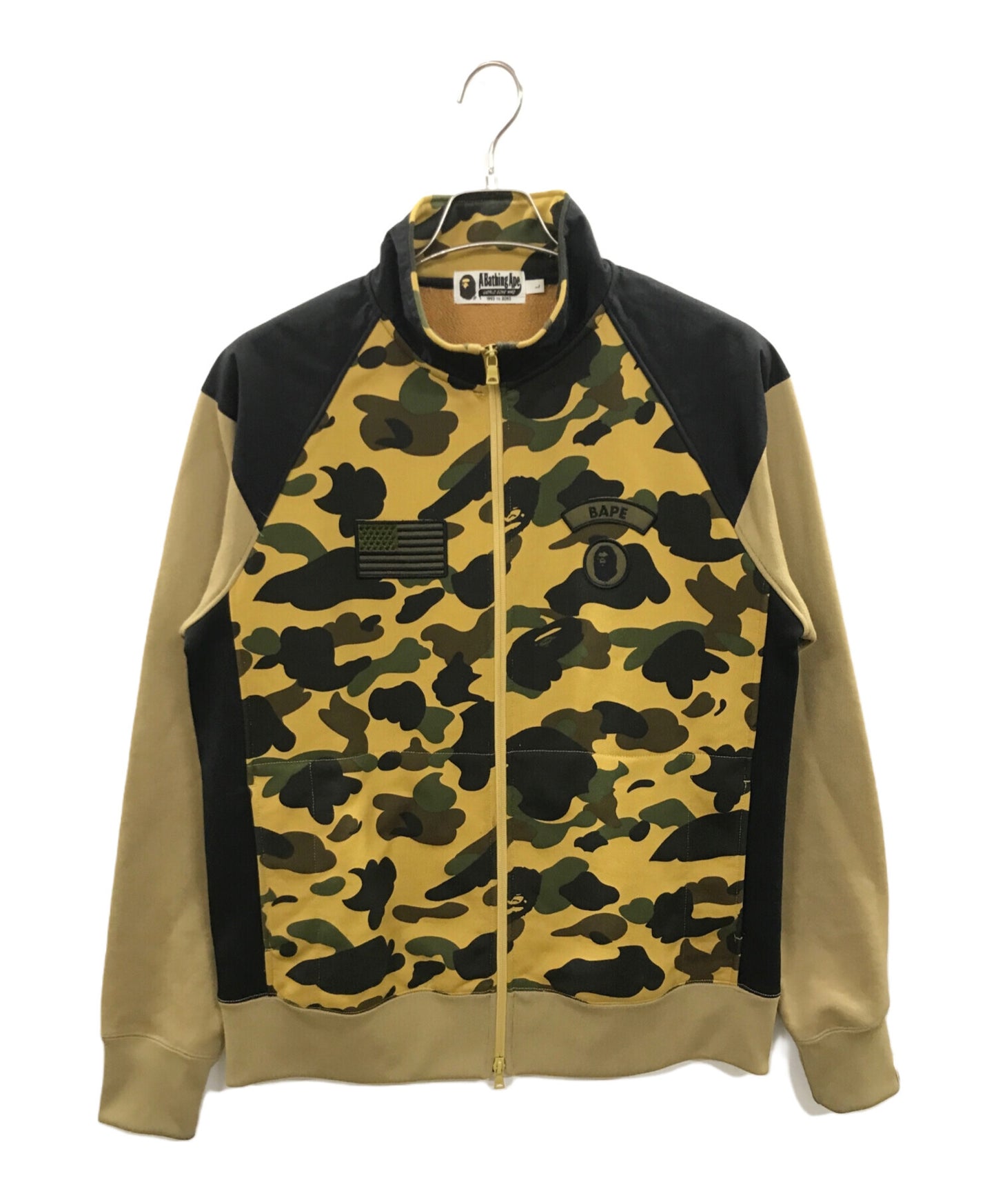 [Pre-owned] A BATHING APE Camo patch zip-up jacket 001SWF301007X