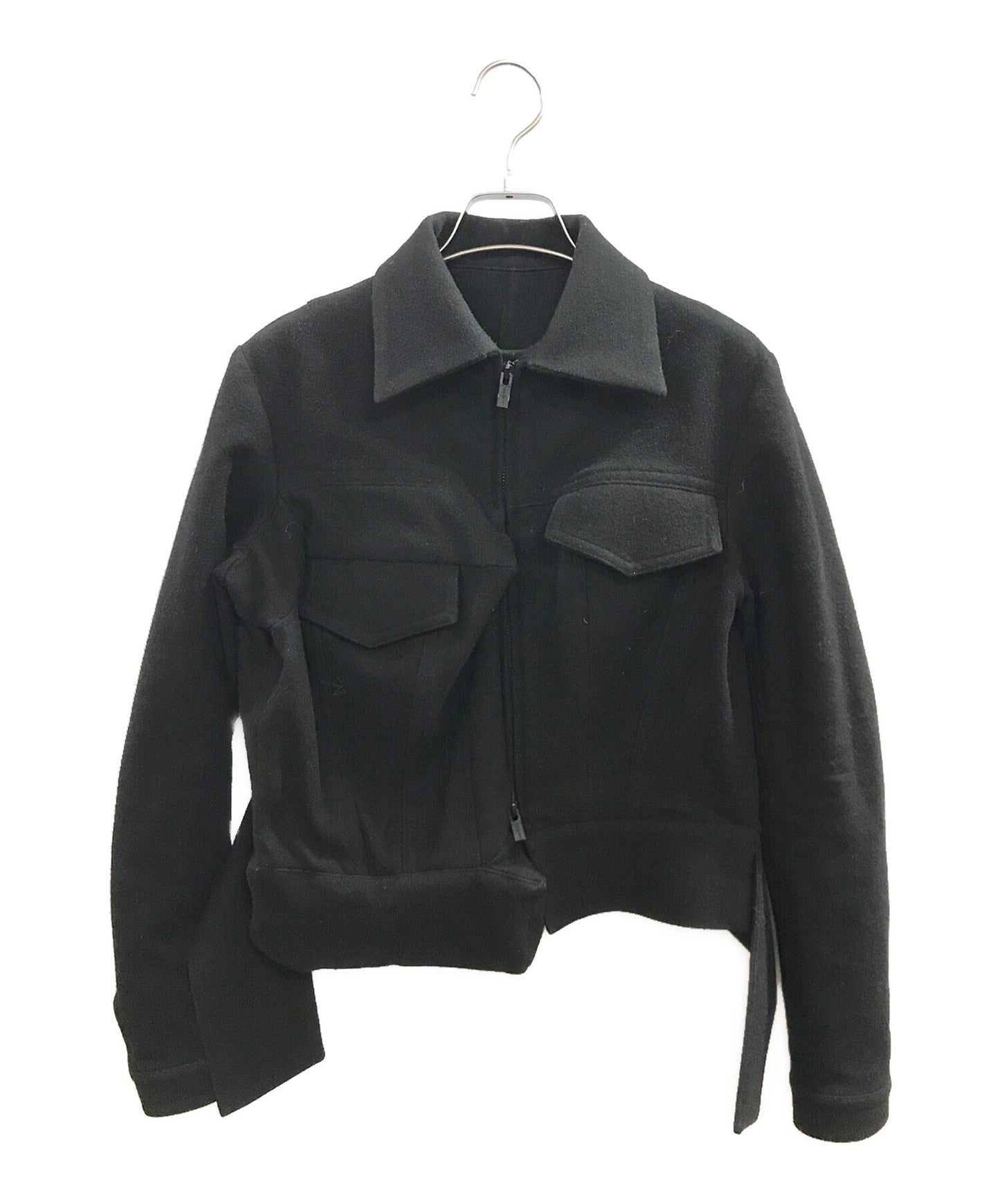 [Pre-owned] Yohji Yamamoto collections 1/16 FLANNEL L BOX DETAIL BLOUSON F0-J66-104