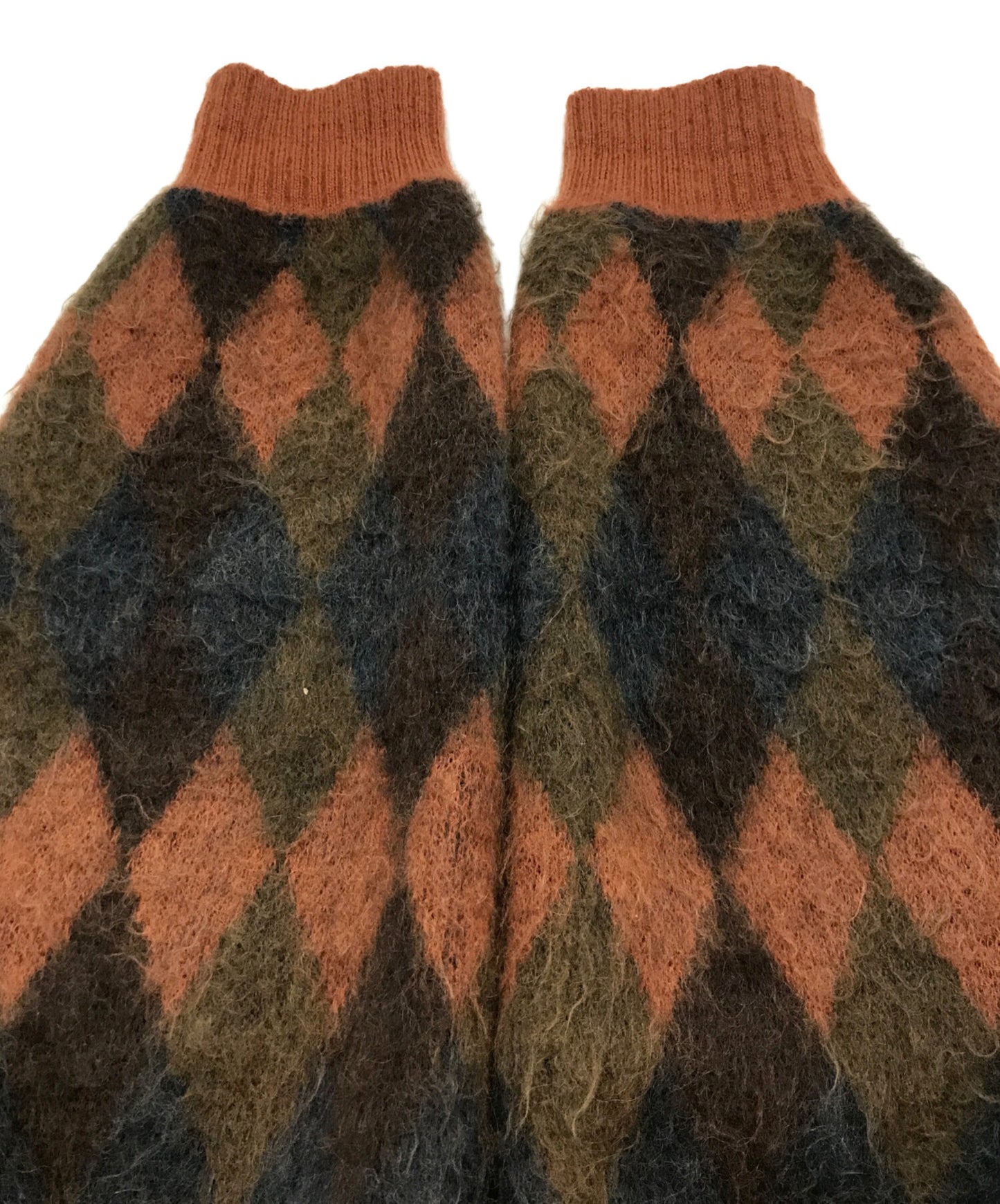 [Pre-owned] WACKO MARIA Argyle-patterned mohair-blend cardigan GUILTY PARTIES