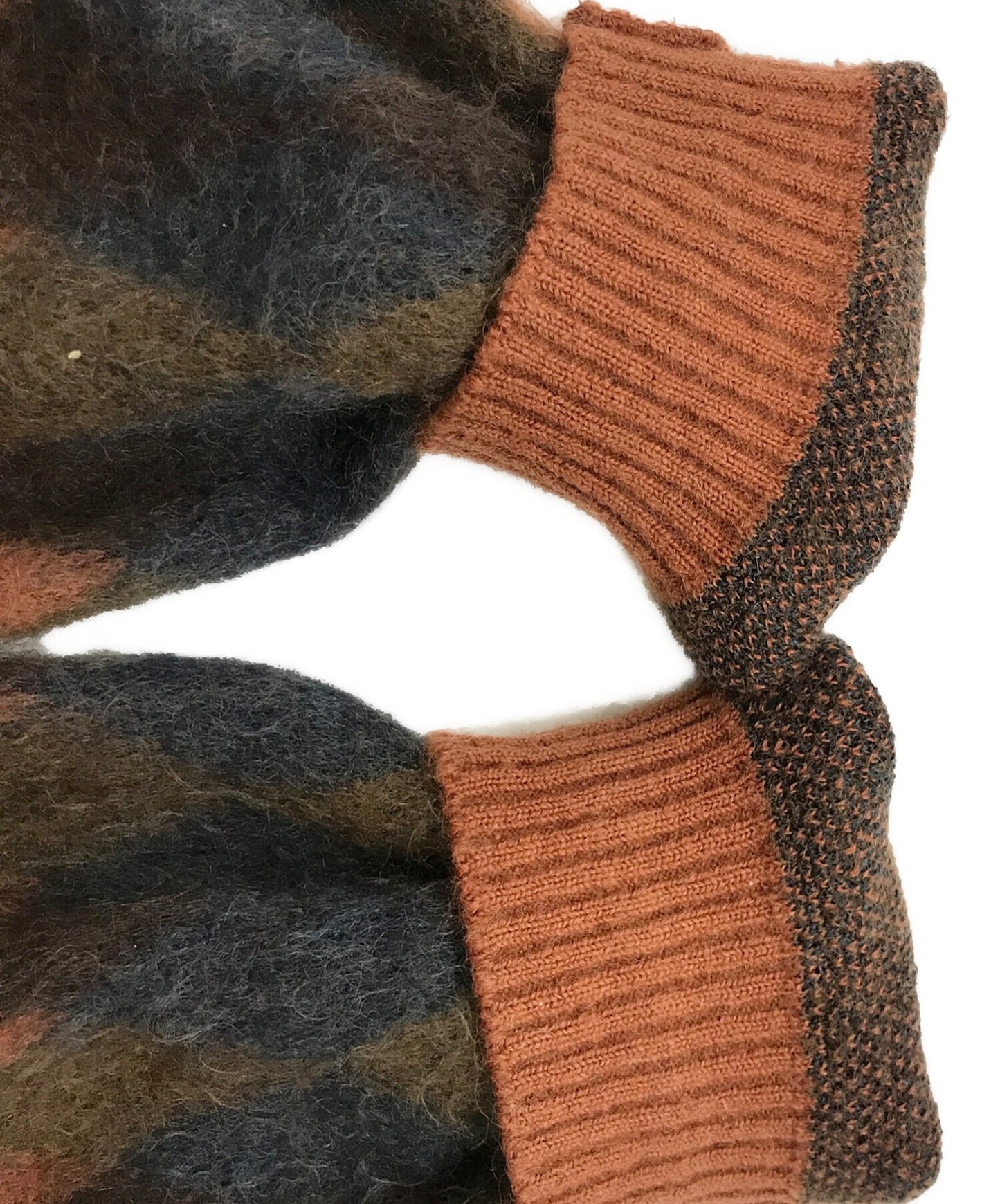 [Pre-owned] WACKO MARIA Argyle-patterned mohair-blend cardigan GUILTY PARTIES