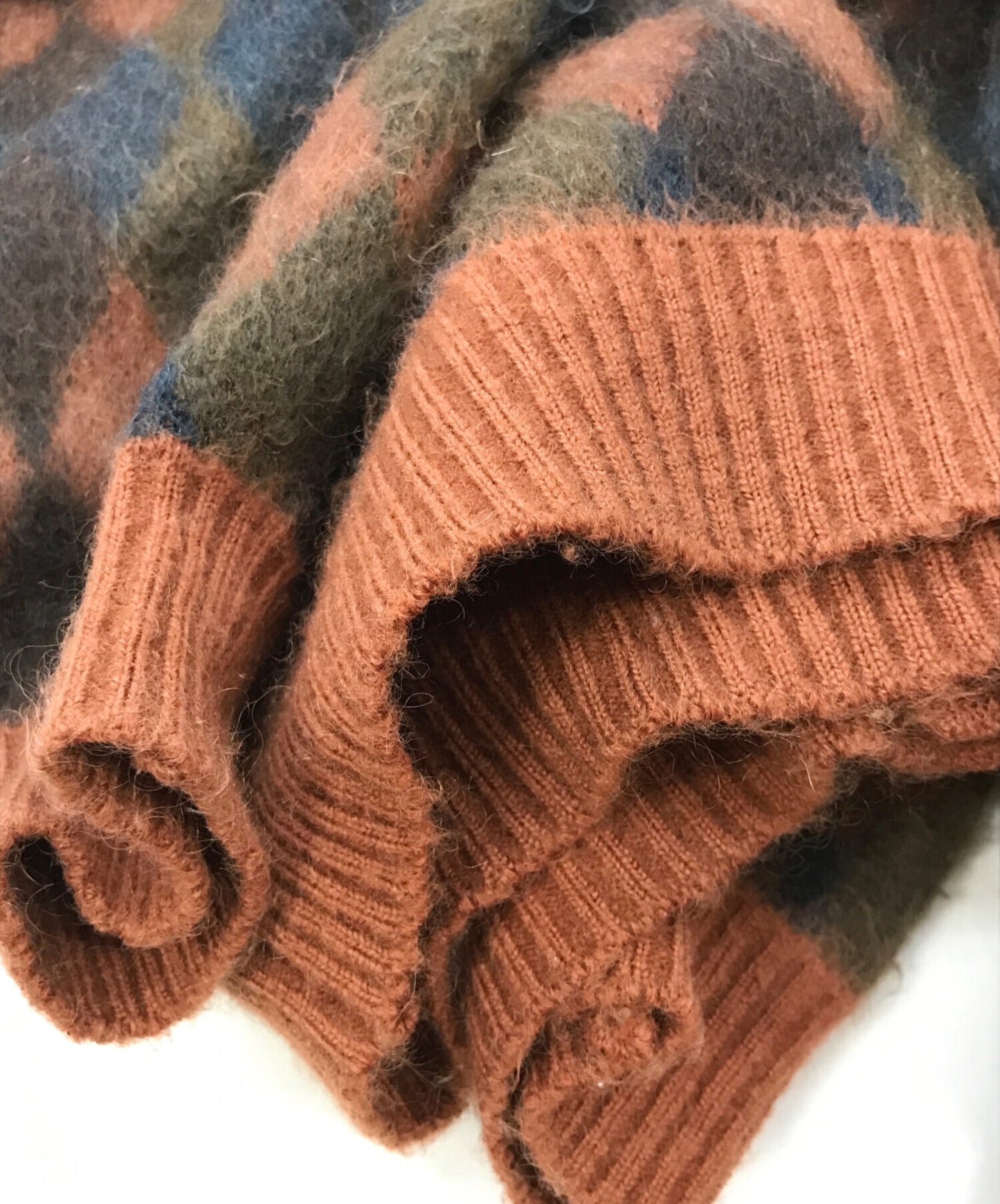 [Pre-owned] WACKO MARIA Argyle-patterned mohair-blend cardigan GUILTY PARTIES