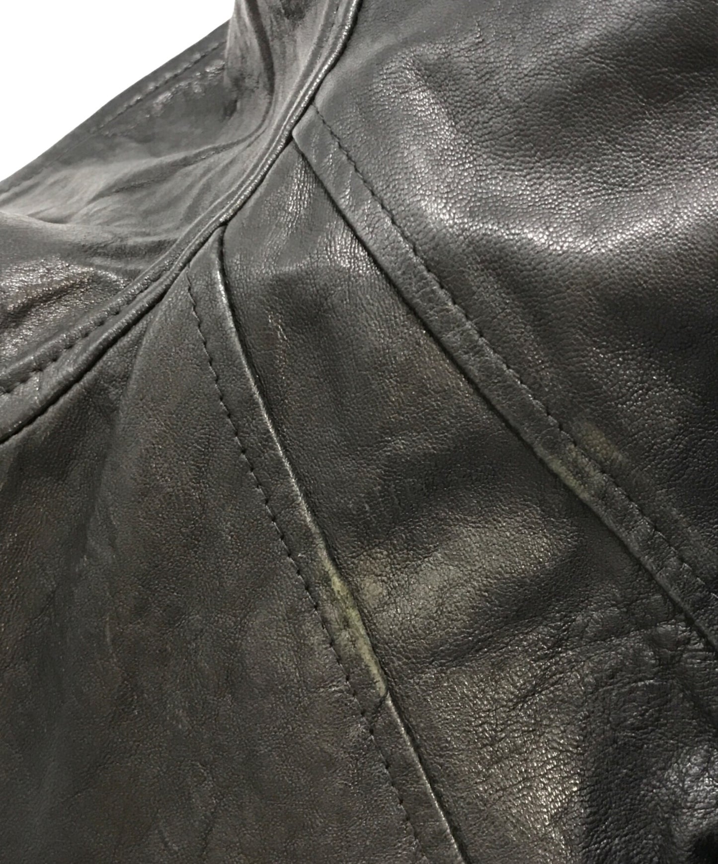[Pre-owned] RICK OWENS High Neck Leather Jacket RICK OWENS RU4761 CRUST Period 09AW RU4761