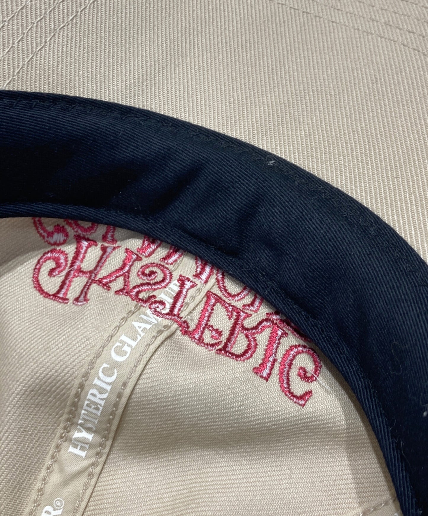 [Pre-owned] Hysteric Glamour WICKED Embroidery Low Cap 01212QH01 Hysteric Glamour 01212QH01