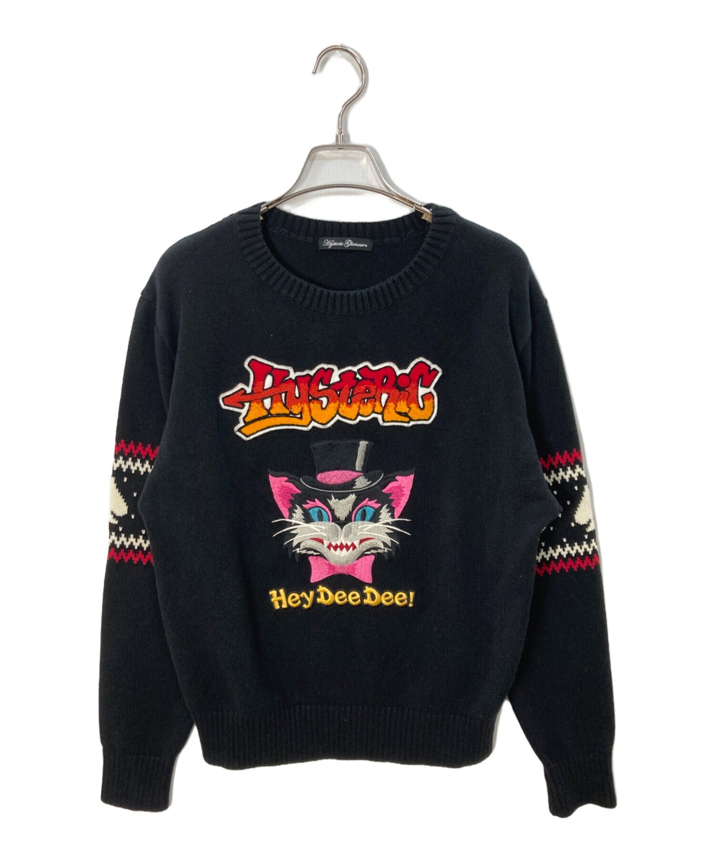 [Pre-owned] Hysteric Glamour Embroidered Crew Neck Knit / Hysteric Glamour / 01171NS05 01171NS05