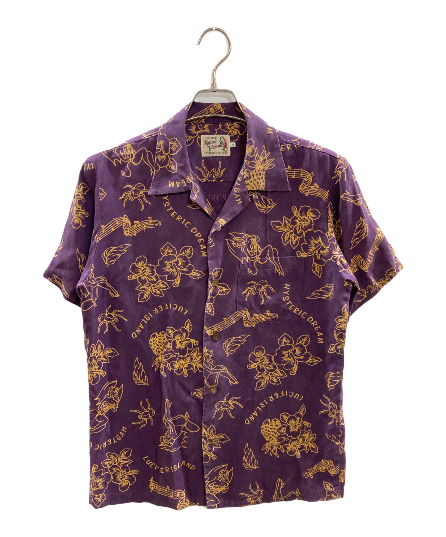 [Pre-owned] Hysteric Glamour Open collar shirt / Hysteric Glamour / 02191AH04 02191AH04