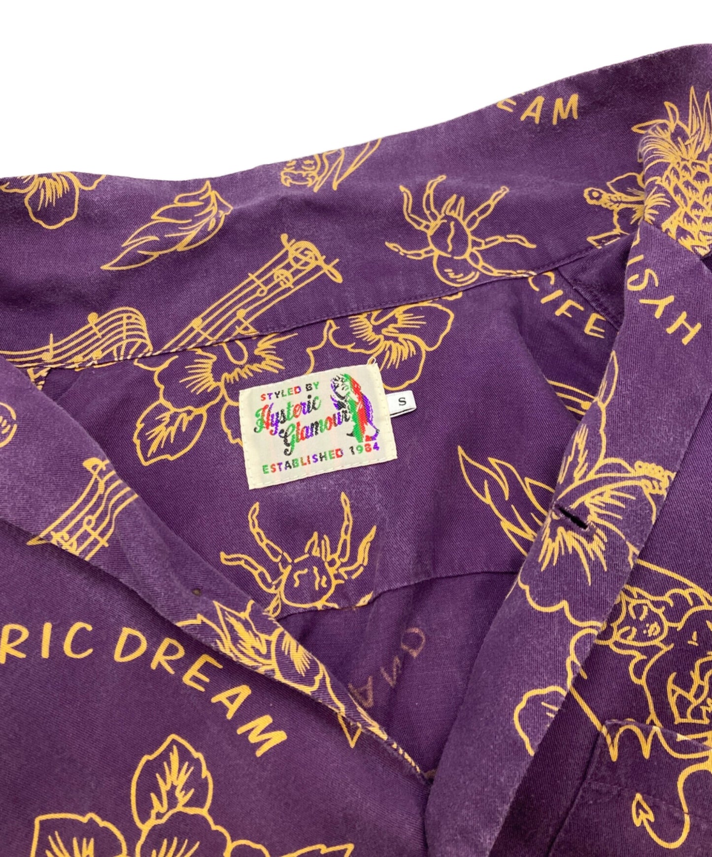 [Pre-owned] Hysteric Glamour Open collar shirt / Hysteric Glamour / 02191AH04 02191AH04