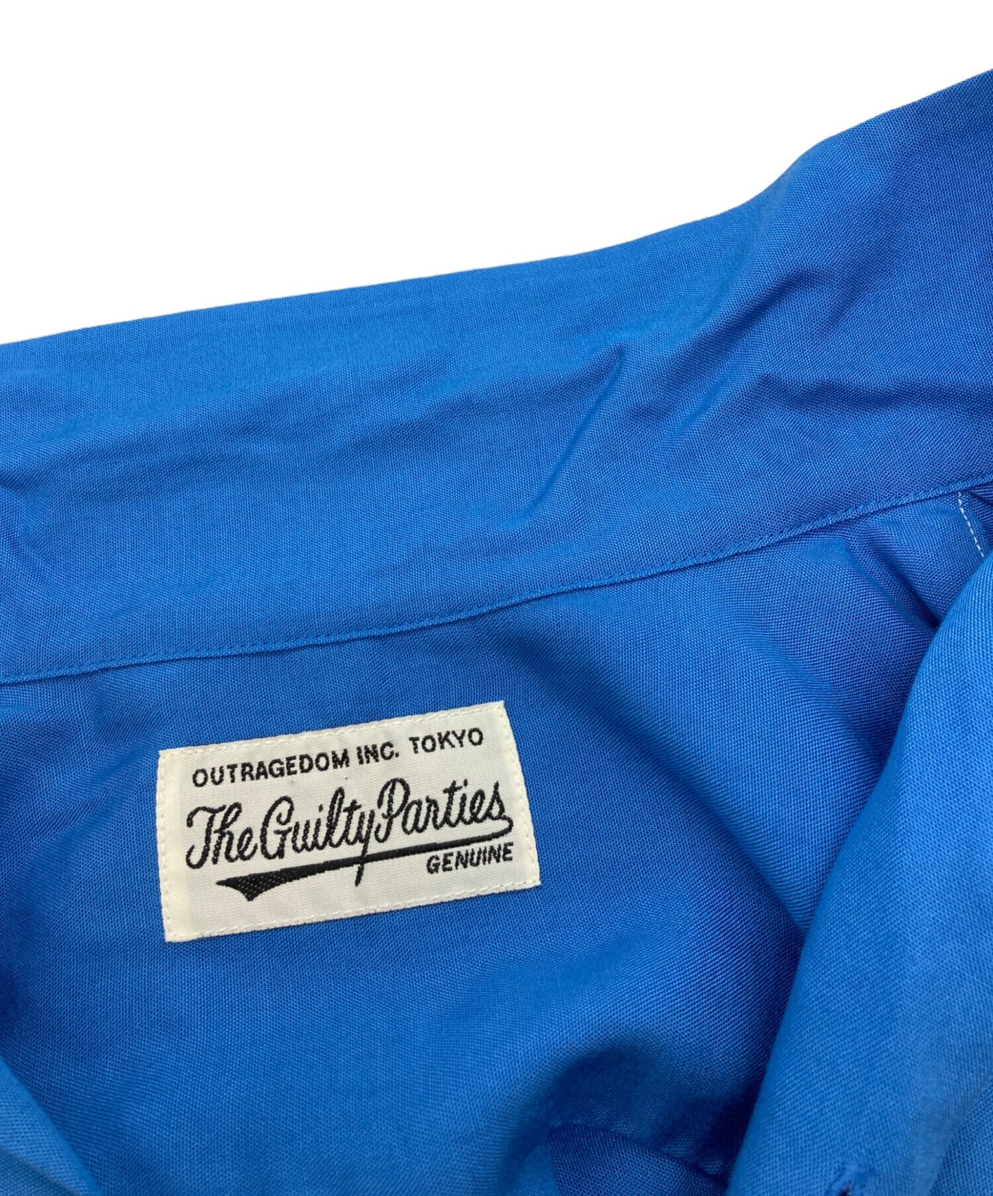 [Pre-owned] WACKO MARIA Logo Embroidery Open Collar Shirt/Wakomaria