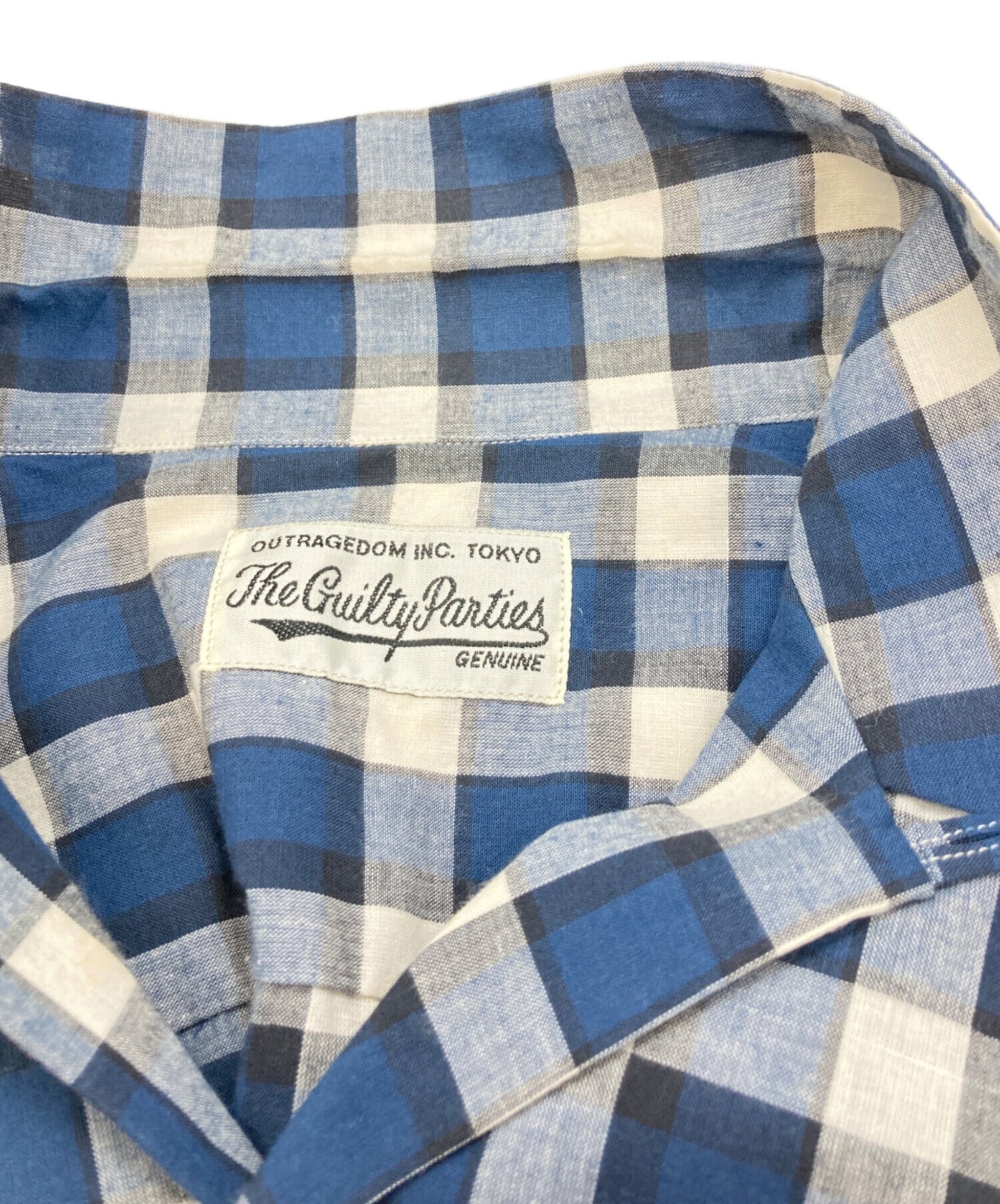 Pre-owned] WACKO MARIA Open Collar Check Shirt / Wacomaria
