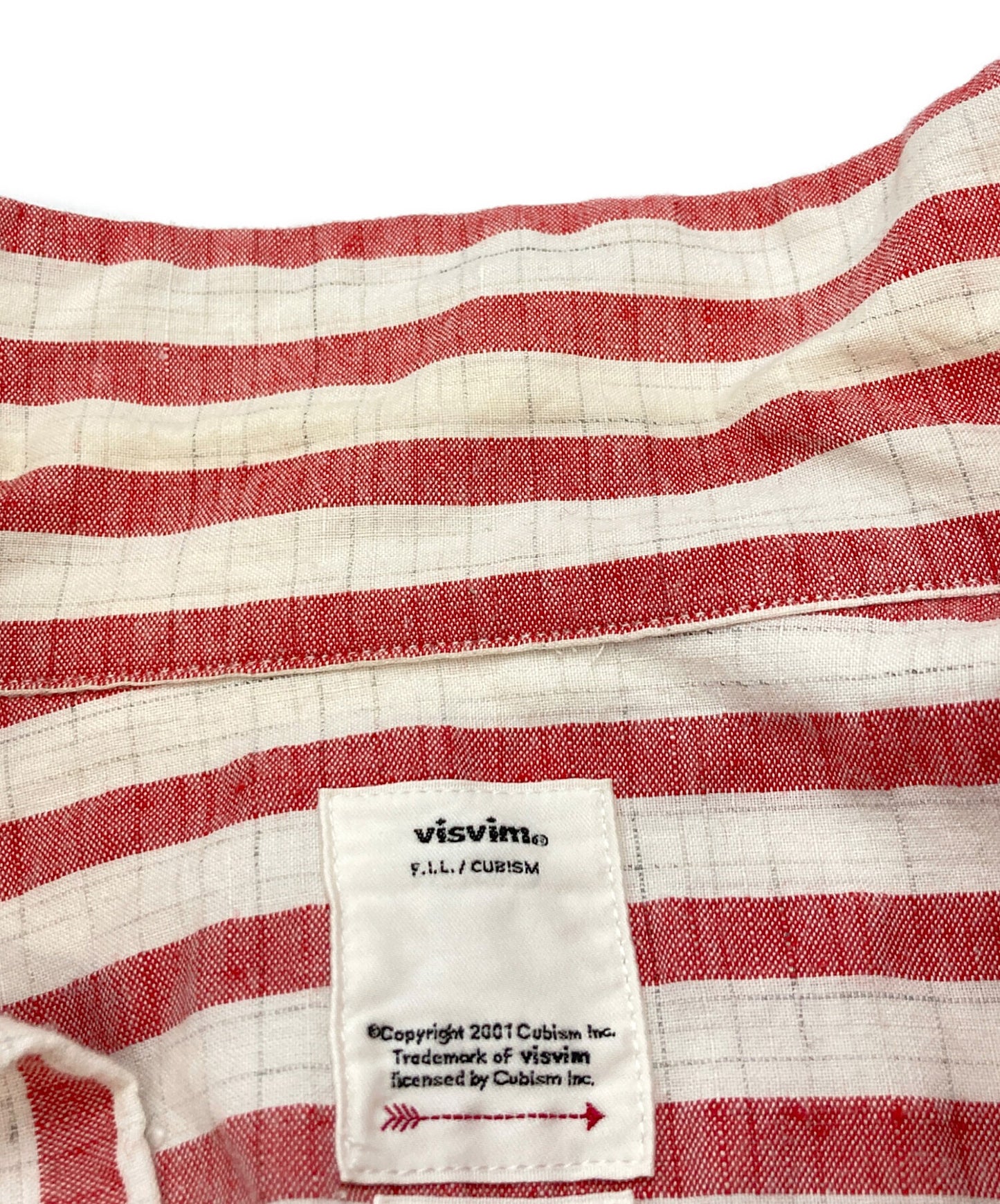 [Pre-owned] VISVIM WEBER SHIRT S/S STRIPES / bizbim/0122105011020/22SS 0122105011020