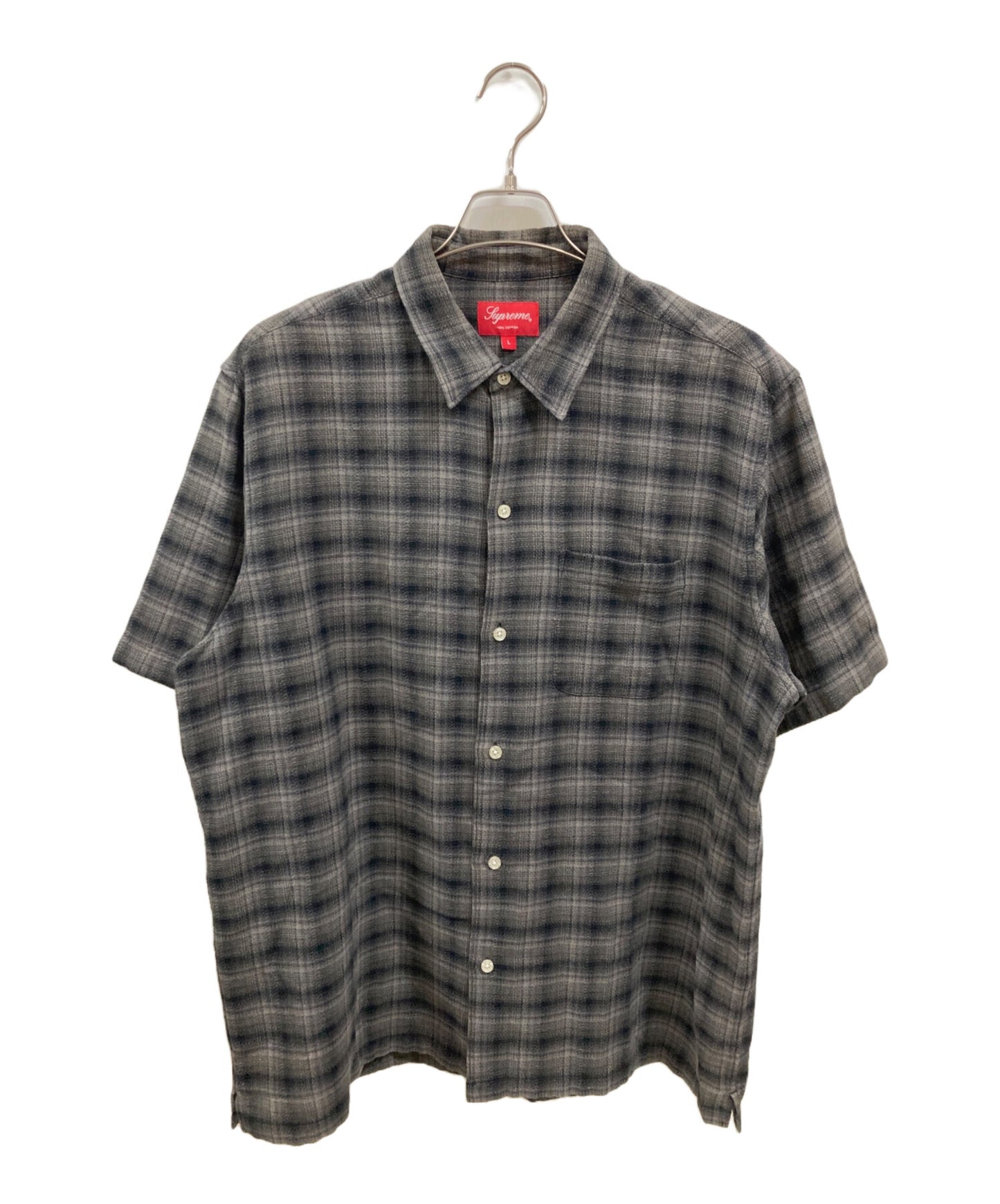 [Pre-owned] SUPREME Plaid S/S Shirt Supreme
