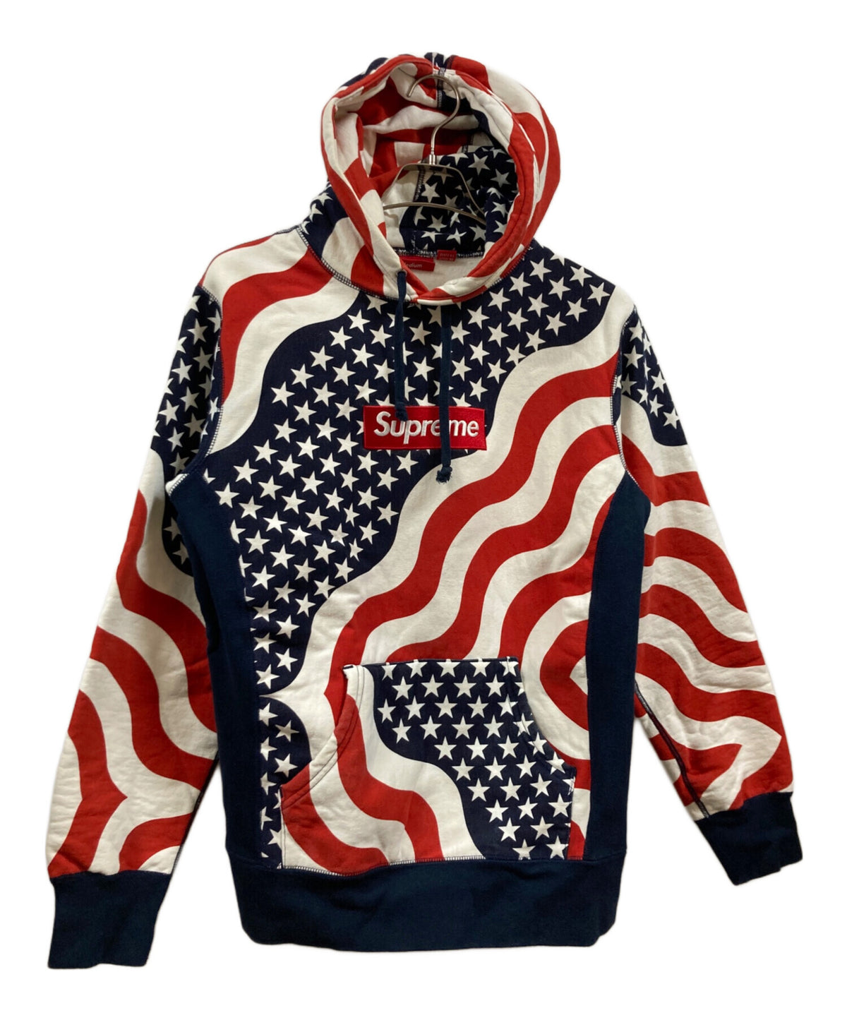 [Pre-owned] SUPREME BOX LOGO PULLOVER HOODIE FLAG