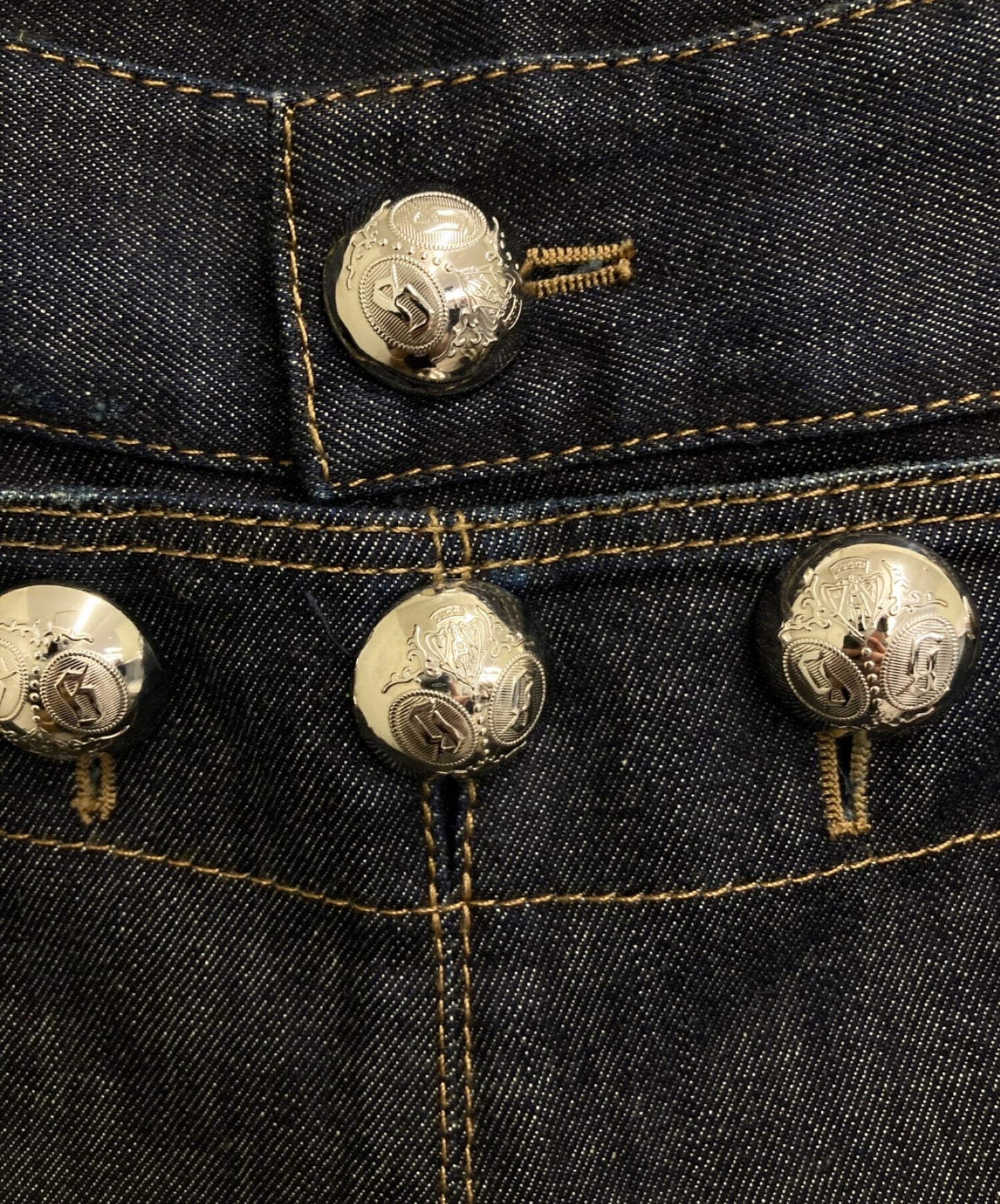 [Pre-owned] GUCCI Flared sailor denim pants 374559