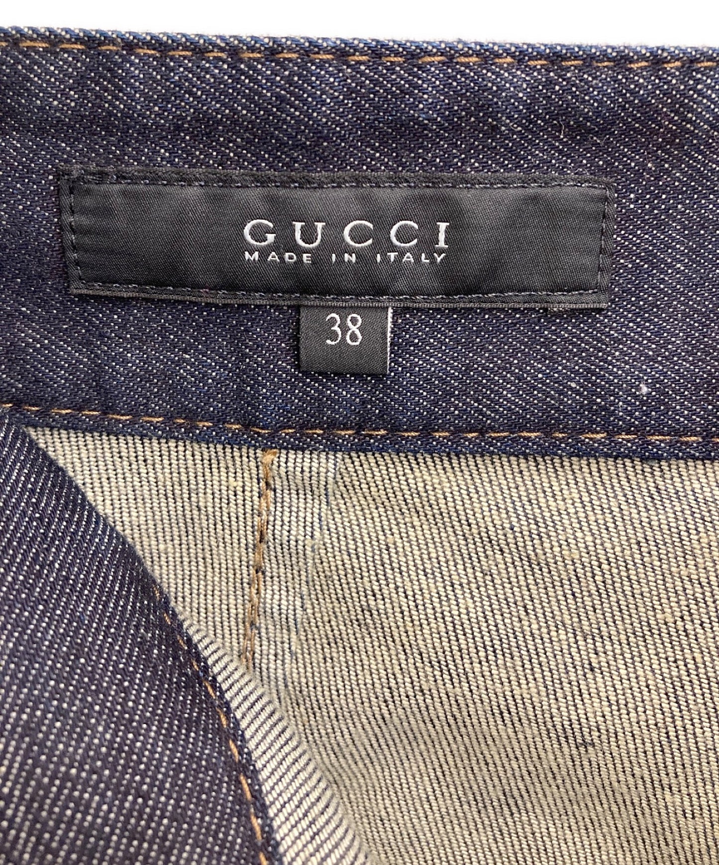 [Pre-owned] GUCCI Flared sailor denim pants 374559