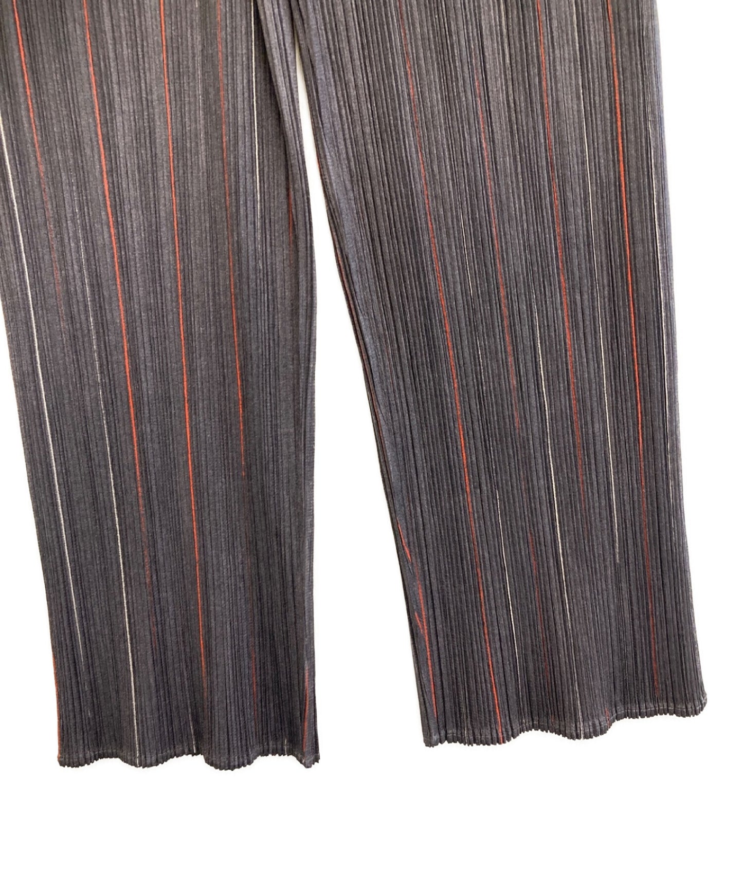 [Pre-owned] PLEATS PLEASE Pleated Stripe Pants PP14-JF794