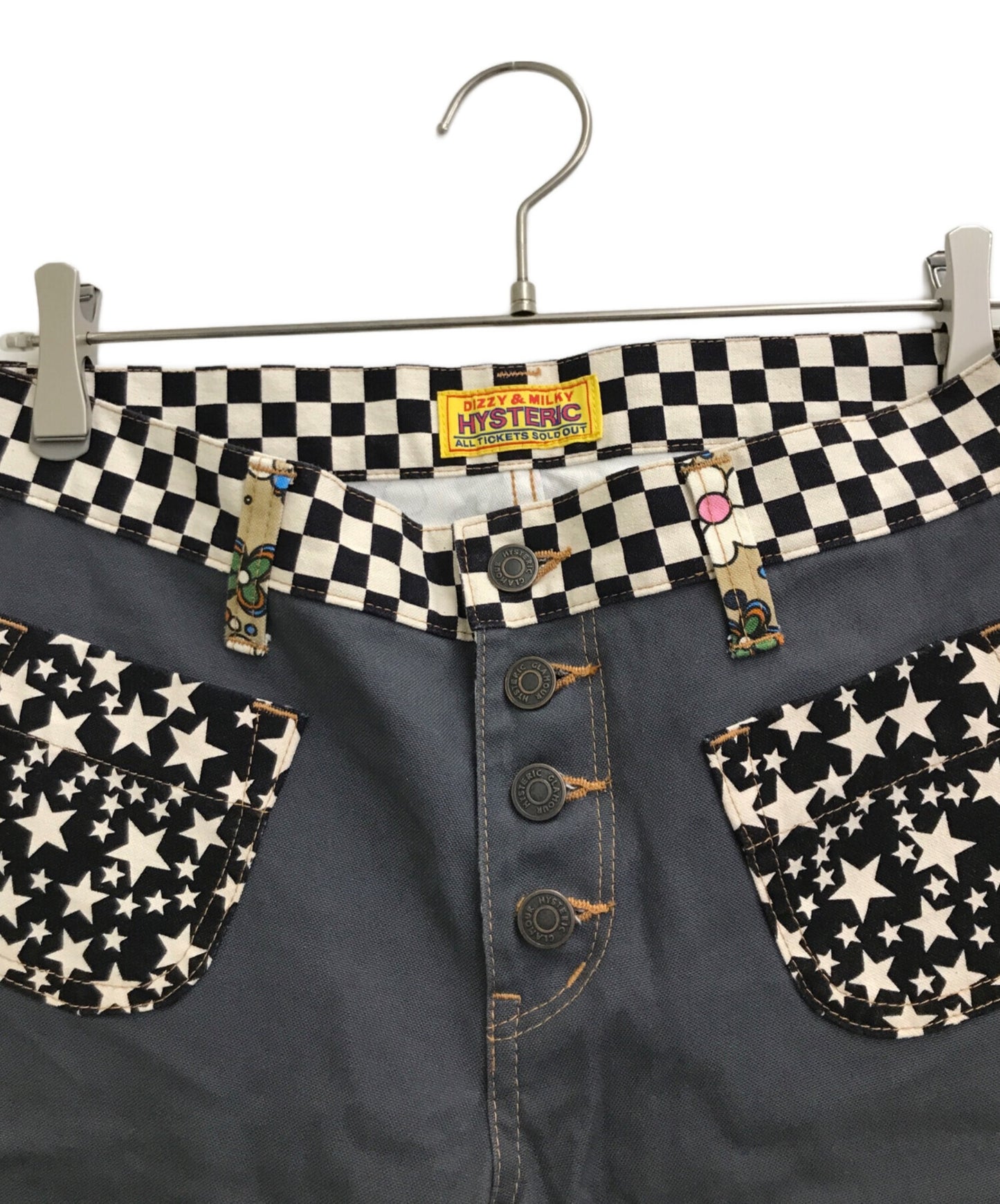 [Pre-owned] Hysteric Glamour 3PATTERN MIX Scratch Flare Pants 01231AP05