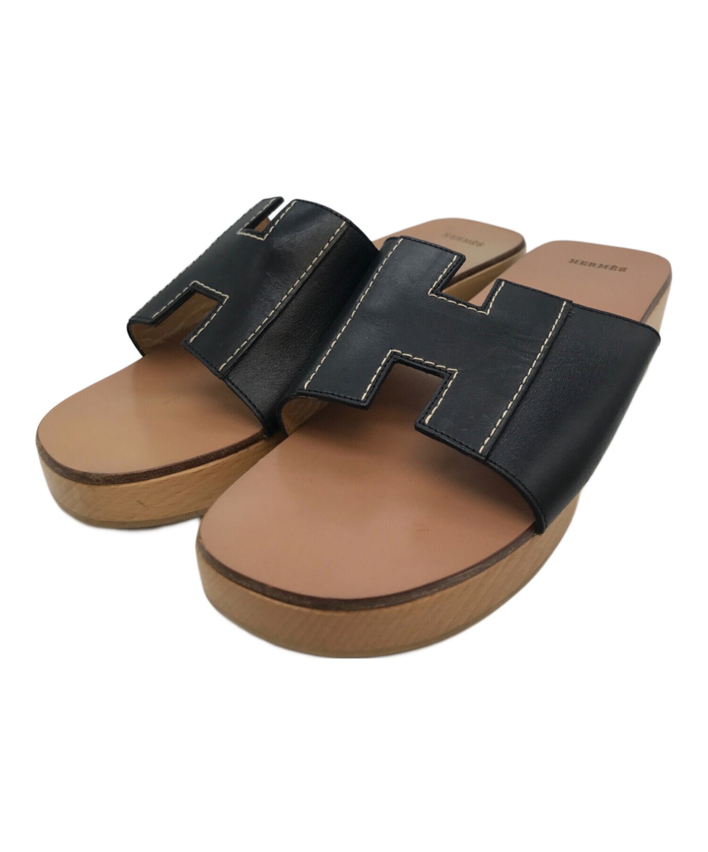 [Pre-owned] HERMES Kevlar Toile H Sandal