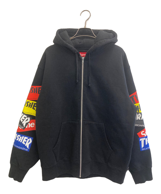 [Pre-owned] SUPREME Multi Logo Zip Up Sweatshirt