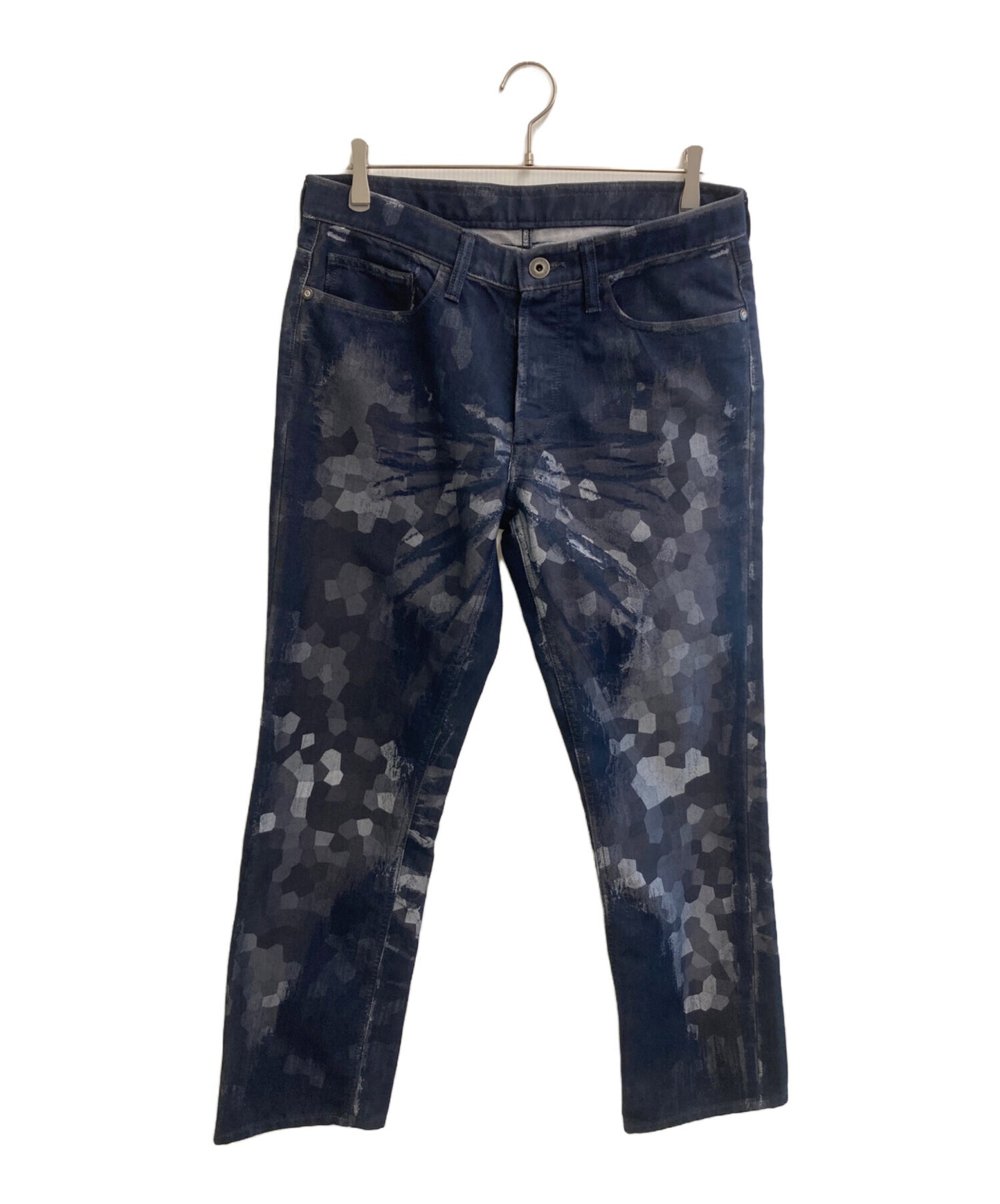 [Pre-owned] ISSEY MIYAKE MEN painted denim pants ME41FF068