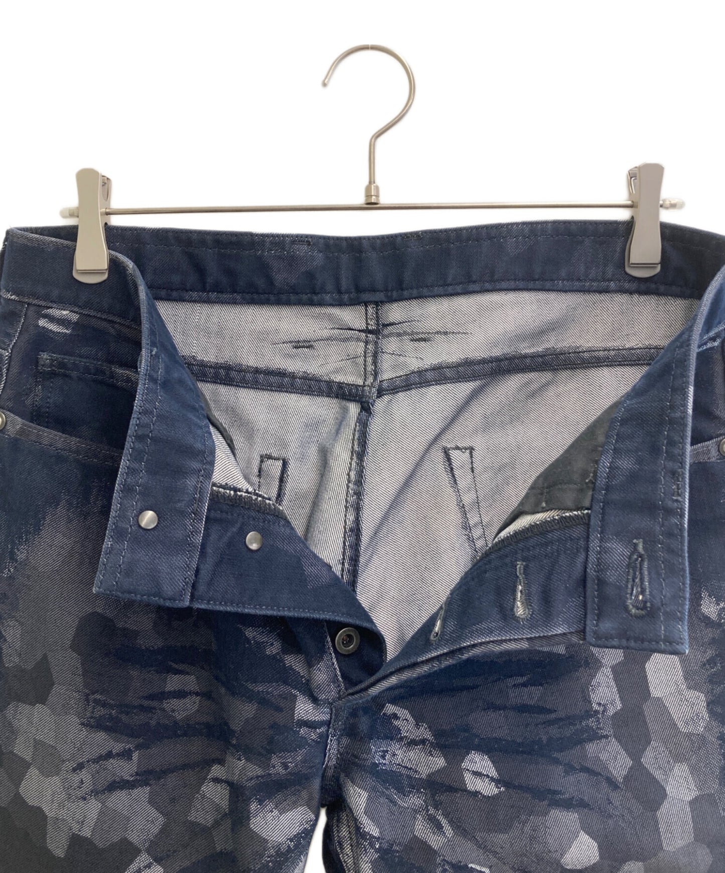 [Pre-owned] ISSEY MIYAKE MEN painted denim pants ME41FF068