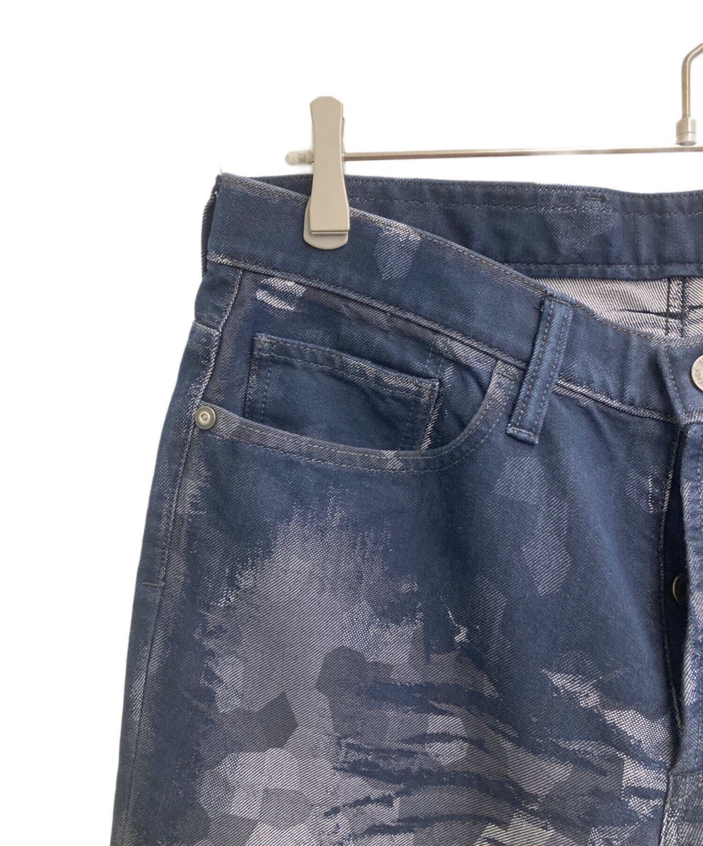 [Pre-owned] ISSEY MIYAKE MEN painted denim pants ME41FF068