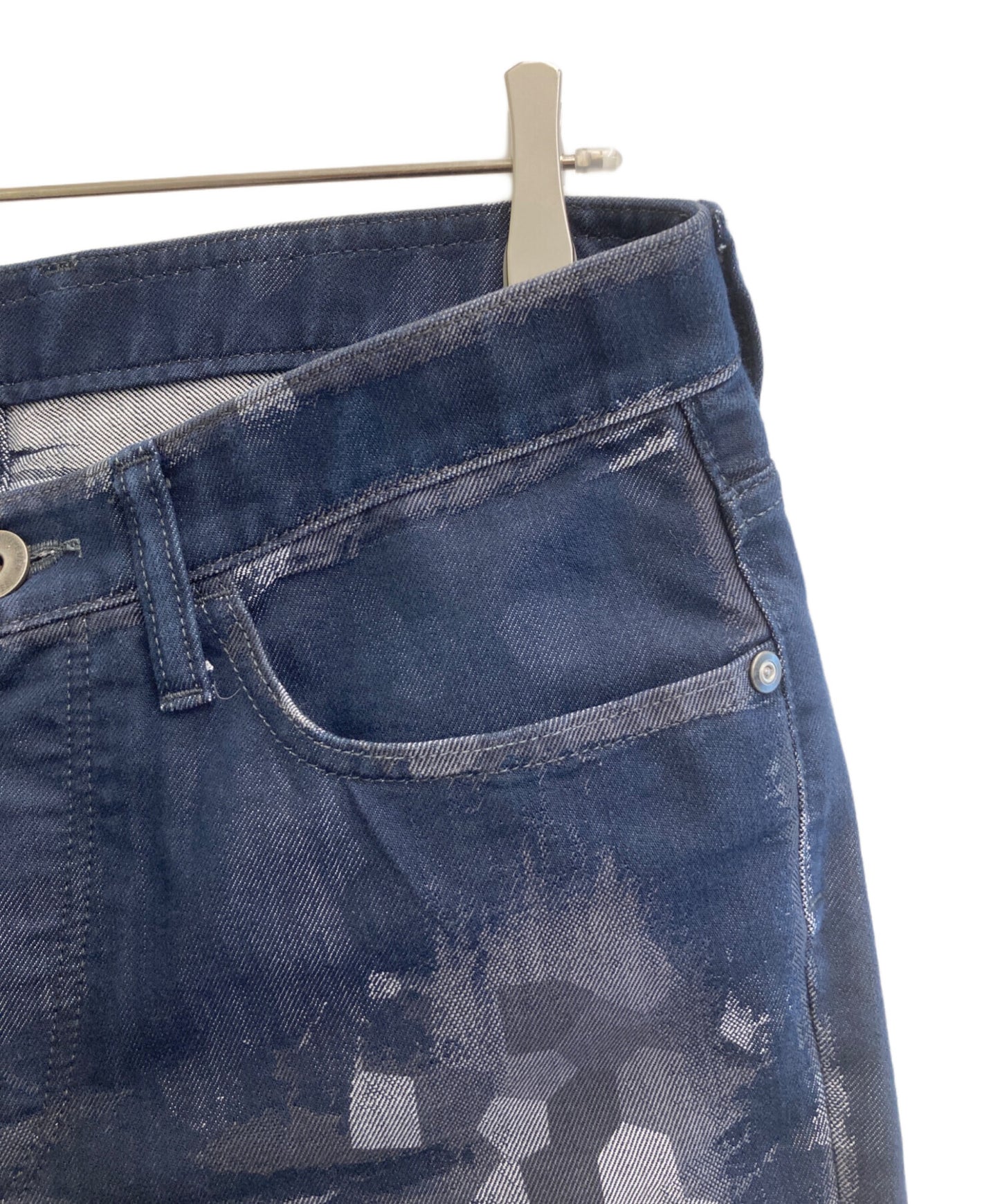 [Pre-owned] ISSEY MIYAKE MEN painted denim pants ME41FF068
