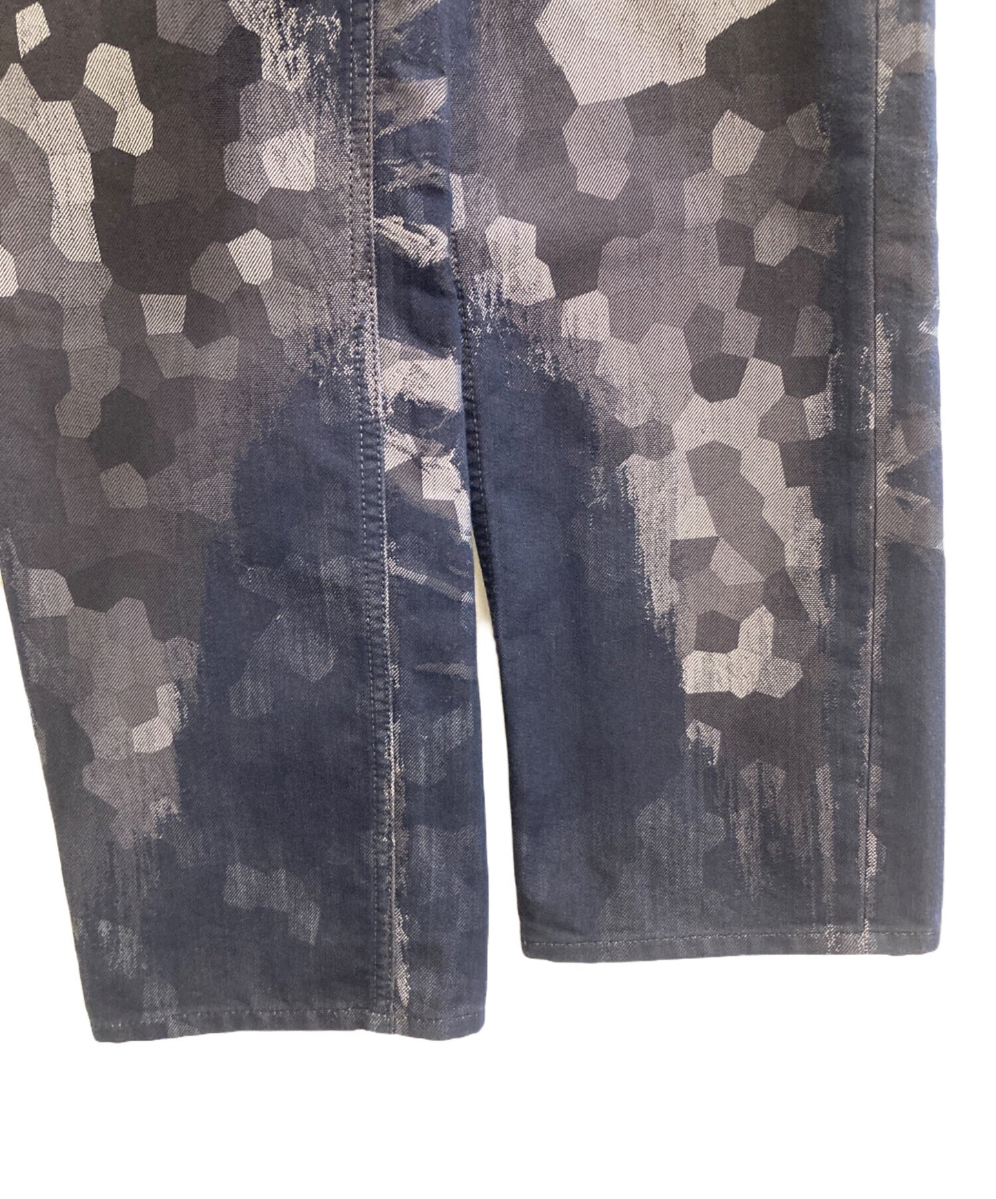[Pre-owned] ISSEY MIYAKE MEN painted denim pants ME41FF068