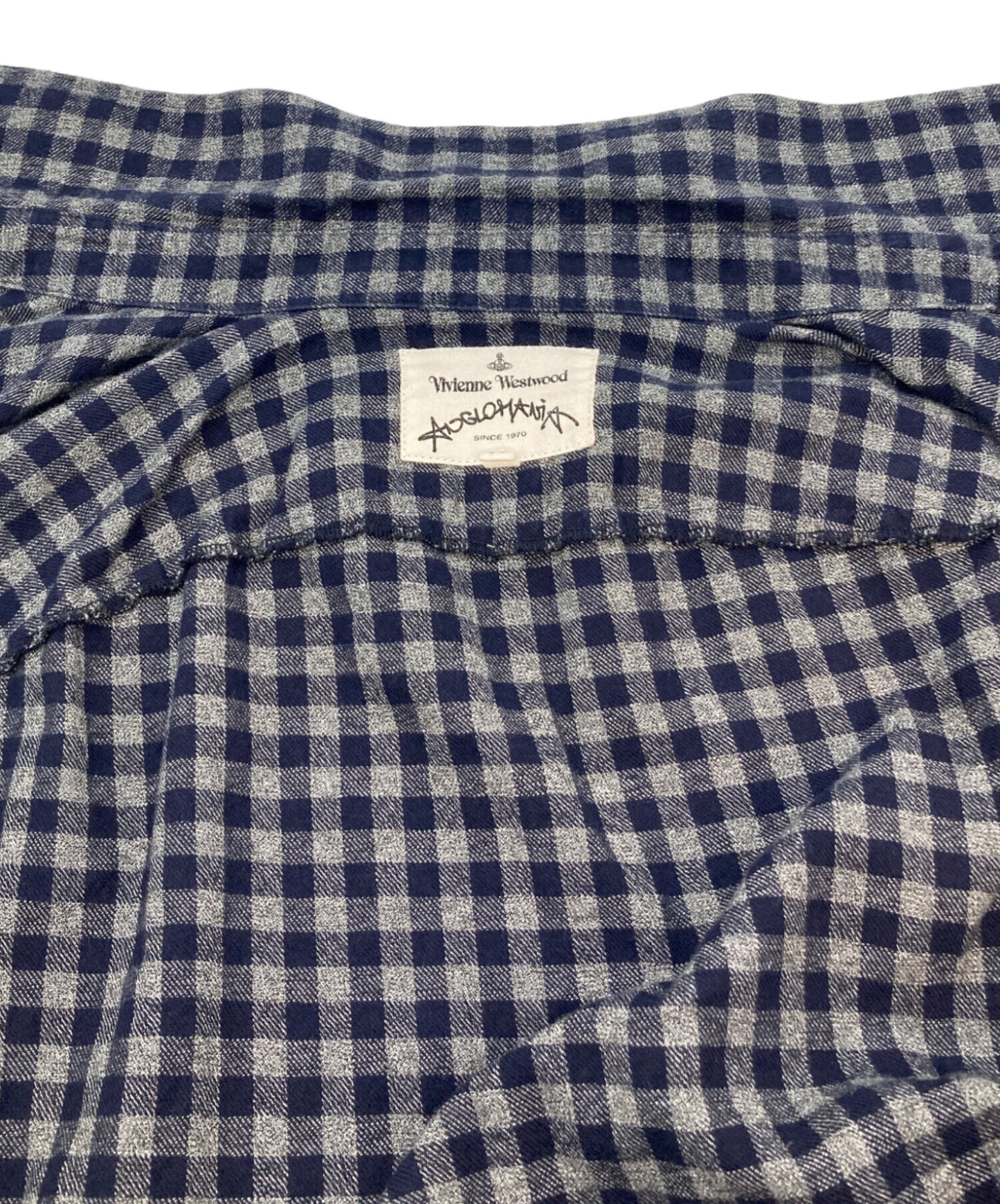 [Pre-owned] Vivienne Westwood ANGLOMANIA Gingham Shirt Dress 15-01-582017