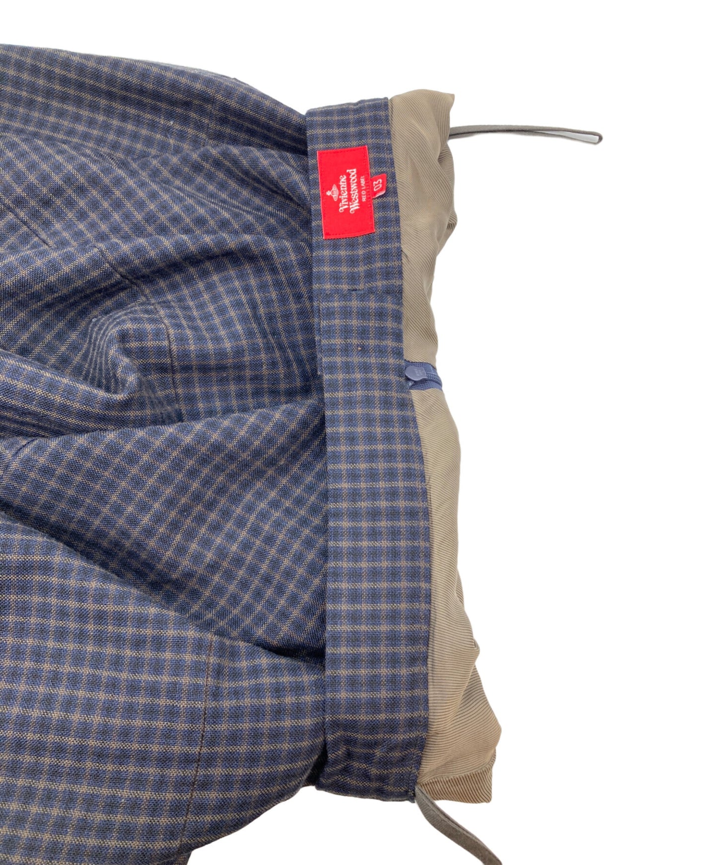 [Pre-owned] Vivienne Westwood RED LABEL shaped check skirt 16-12-202009